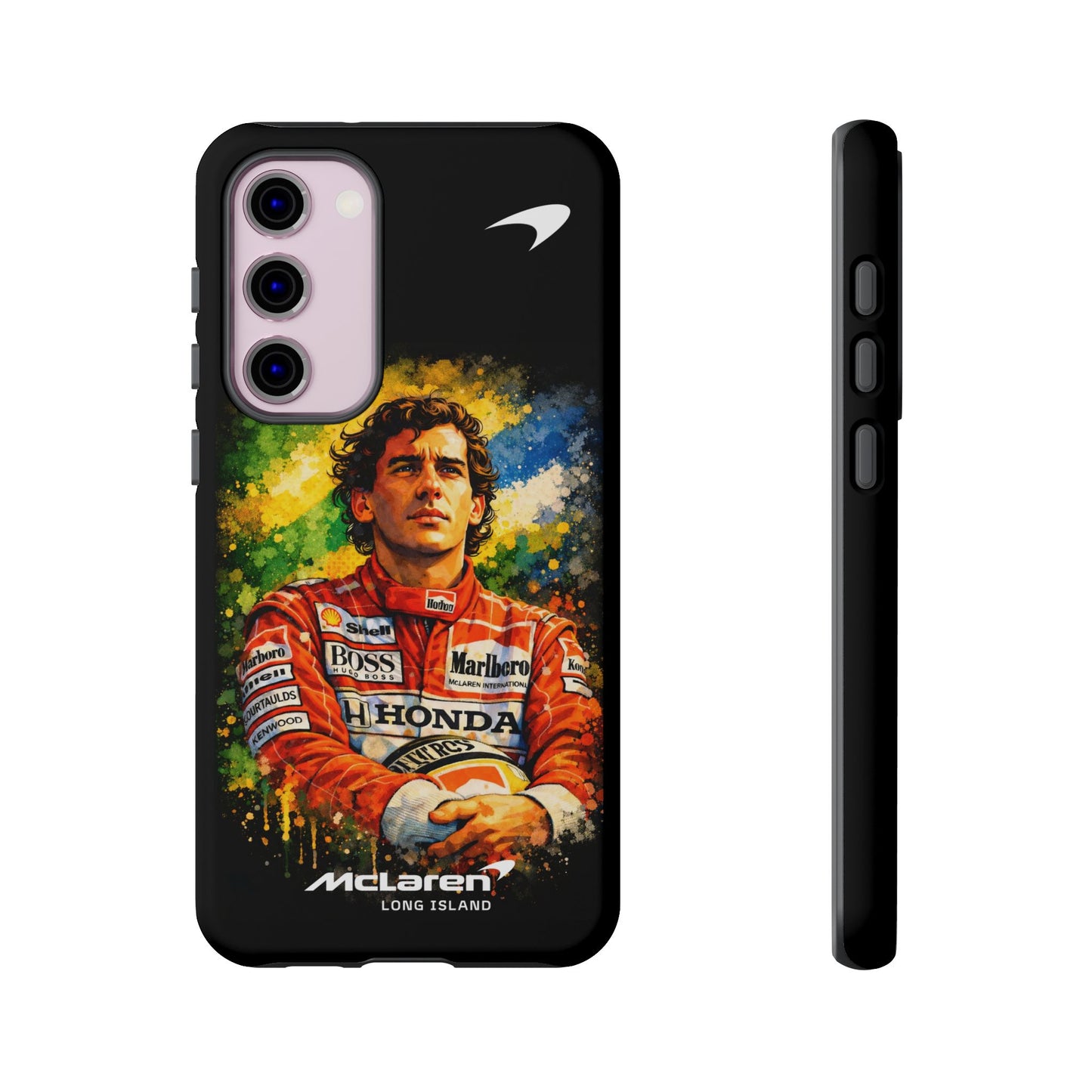 McLaren Long Island "Always Senna" Ayrton Senna Inspired Impact-Resistant Phone Case | Durable Protection for Car Enthusiasts