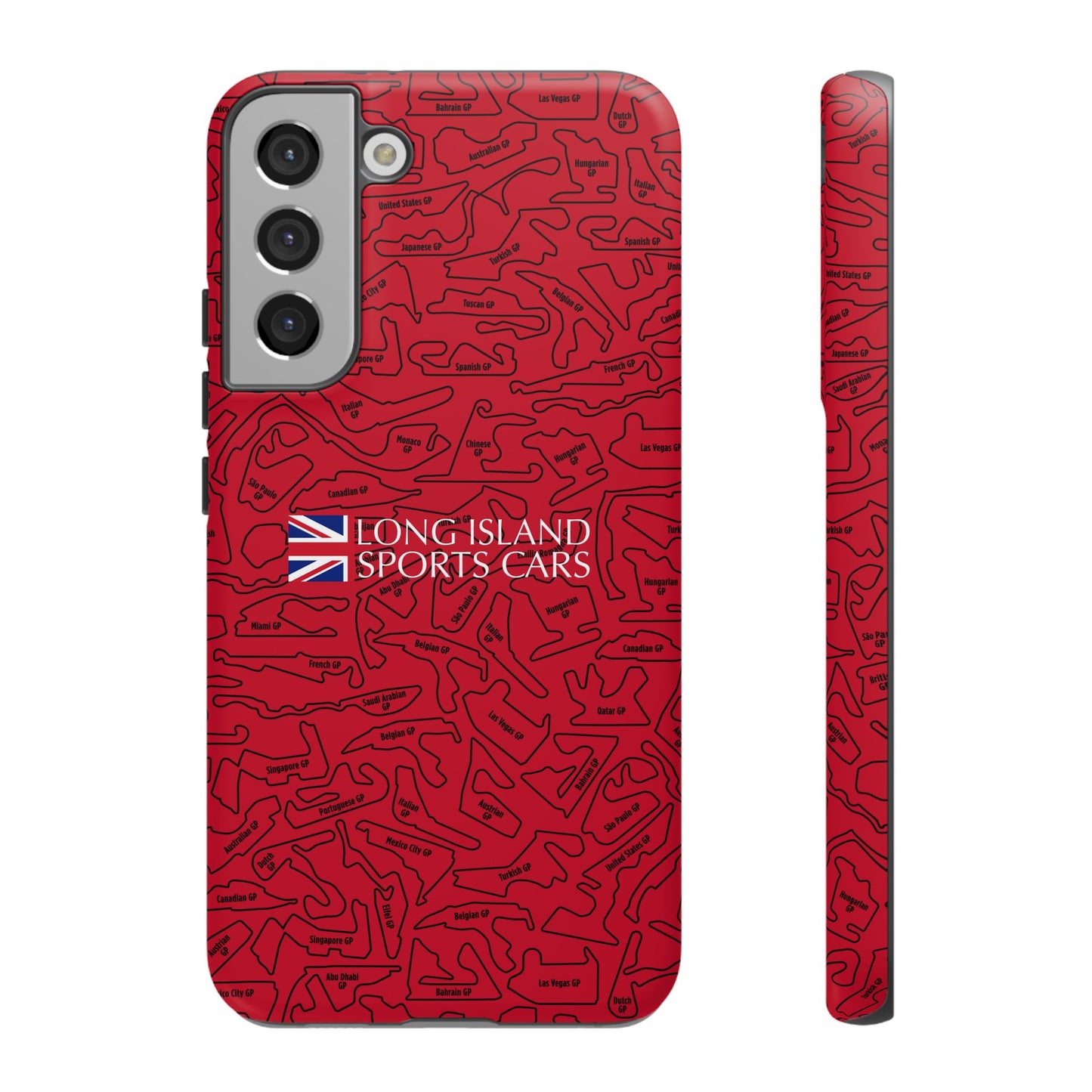 Long Island Sports Cars F1 race Track Inspired Impact-Resistant Phone Case