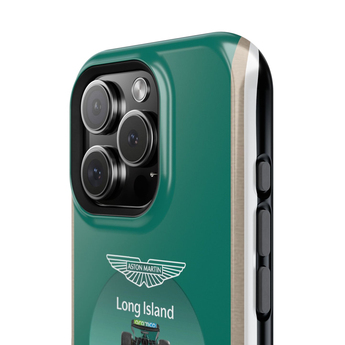 Aston Martin Long Island Formula 1 inspired Impact-Resistant Phone Case - Sleek & Stylish