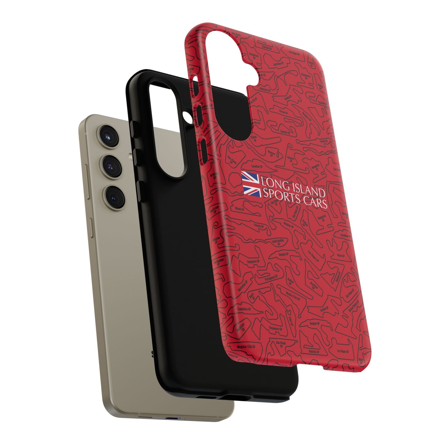 Long Island Sports Cars F1 race Track Inspired Impact-Resistant Phone Case