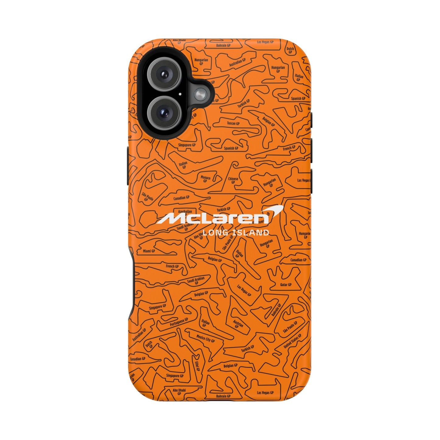 McLaren Long Island F1 race Track Inspired Impact-Resistant Phone Case