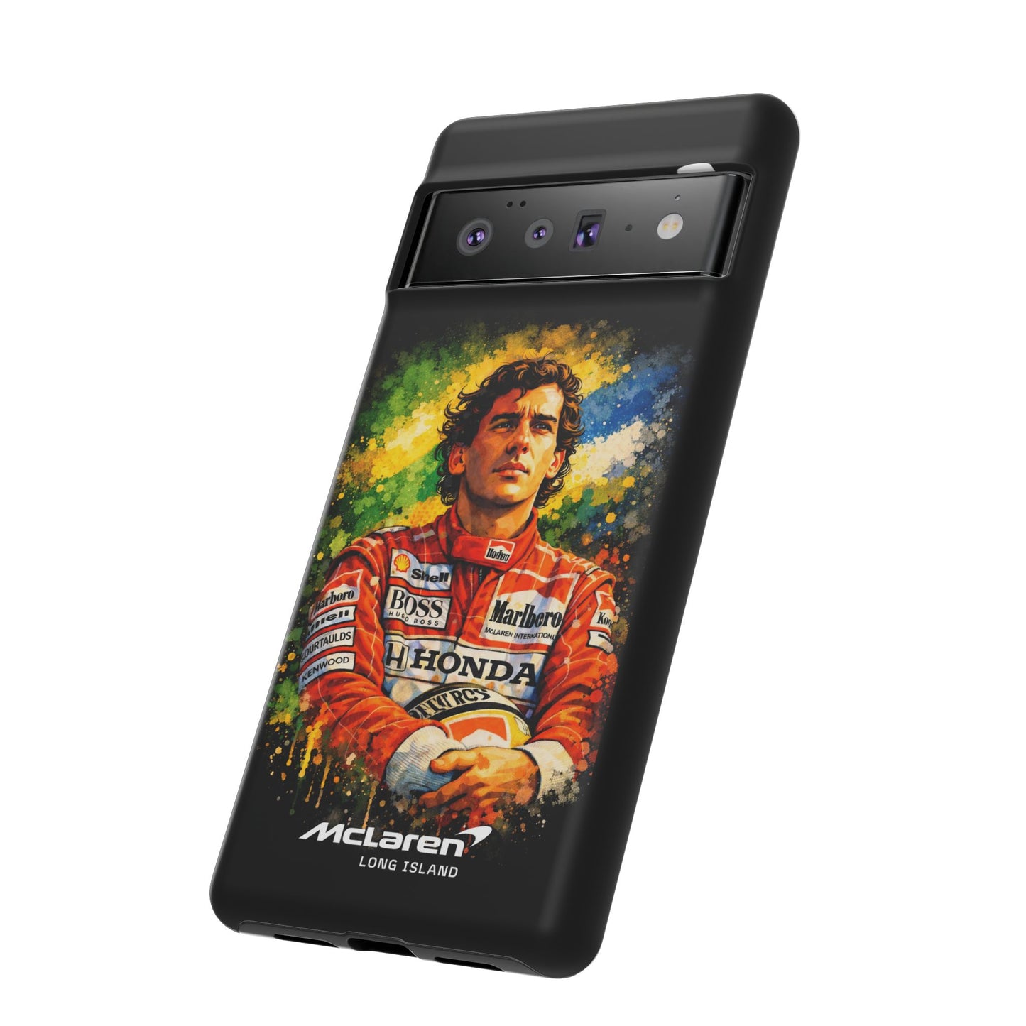 McLaren Long Island "Always Senna" Ayrton Senna Inspired Impact-Resistant Phone Case | Durable Protection for Car Enthusiasts