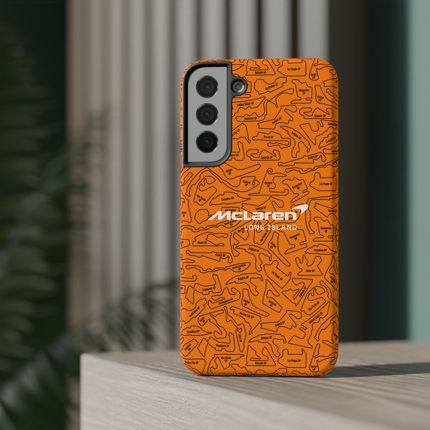 McLaren Long Island F1 race Track Inspired Impact-Resistant Phone Case