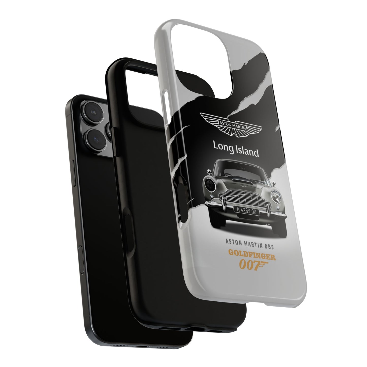 Aston Martin Long Island Phone Case Aston Martin DB5 Goldfinger 007 inspired Phone case (iPhone 8-17)