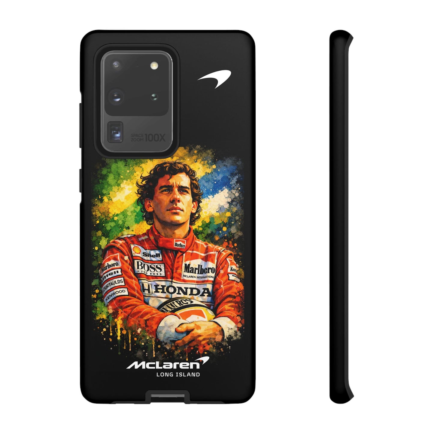 McLaren Long Island "Always Senna" Ayrton Senna Inspired Impact-Resistant Phone Case | Durable Protection for Car Enthusiasts