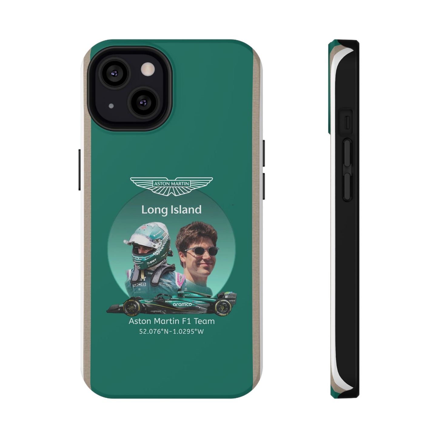 Aston Martin Long Island F1 inspired Lance Stroll Impact-Resistant Phone Case - Sleek & Stylish