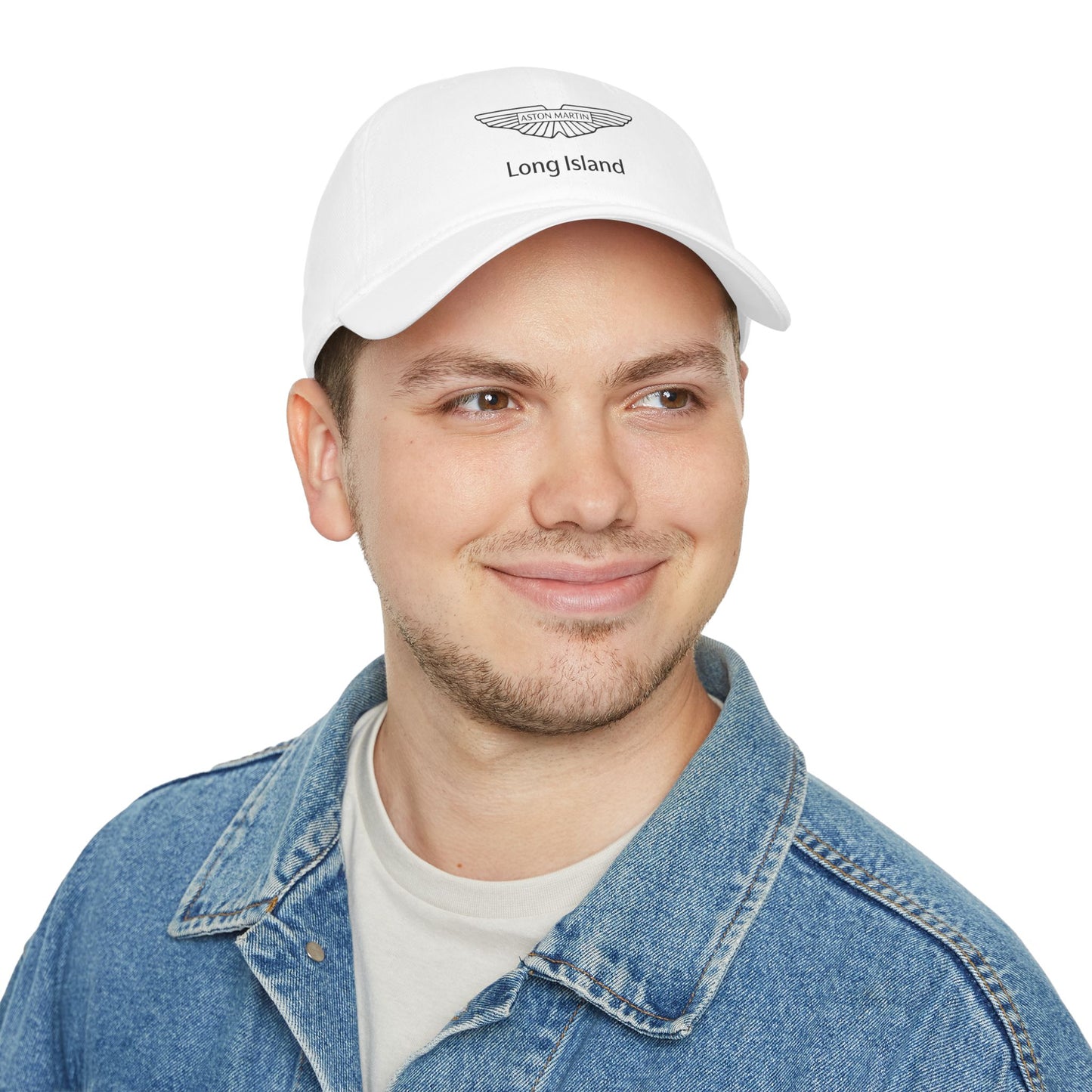 Aston Martin Long Island Stylish Low Profile Baseball Cap / White