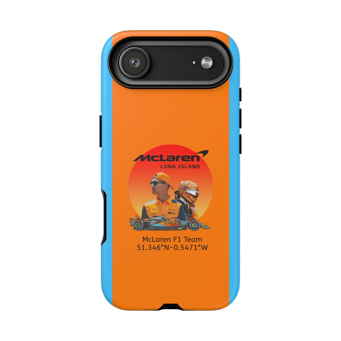McLaren Long Island McLaren F1 inspired Lando Norris Impact-Resistant Phone Case - Sleek & Stylish