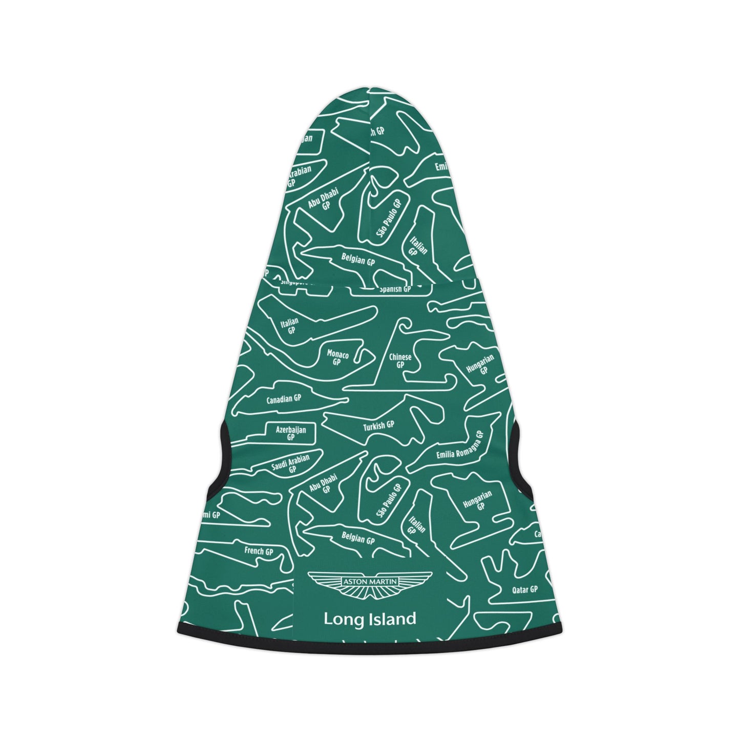 Aston Martin Long Island Sports Cars Race Track F1 Pet Hoodie