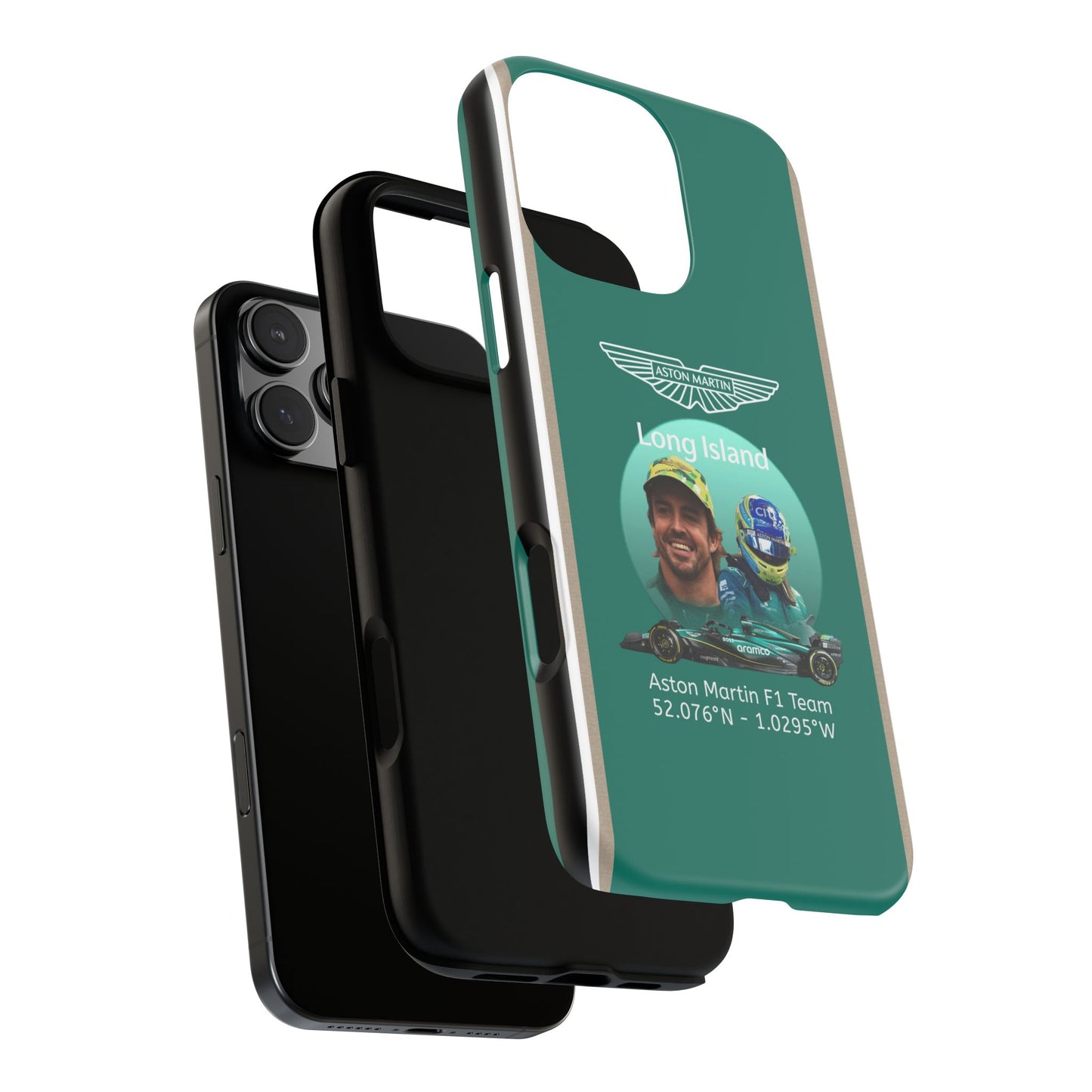 Aston Martin Long Island F1 inspired Fernando Alonso Impact-Resistant Phone Case - Sleek & Stylish
