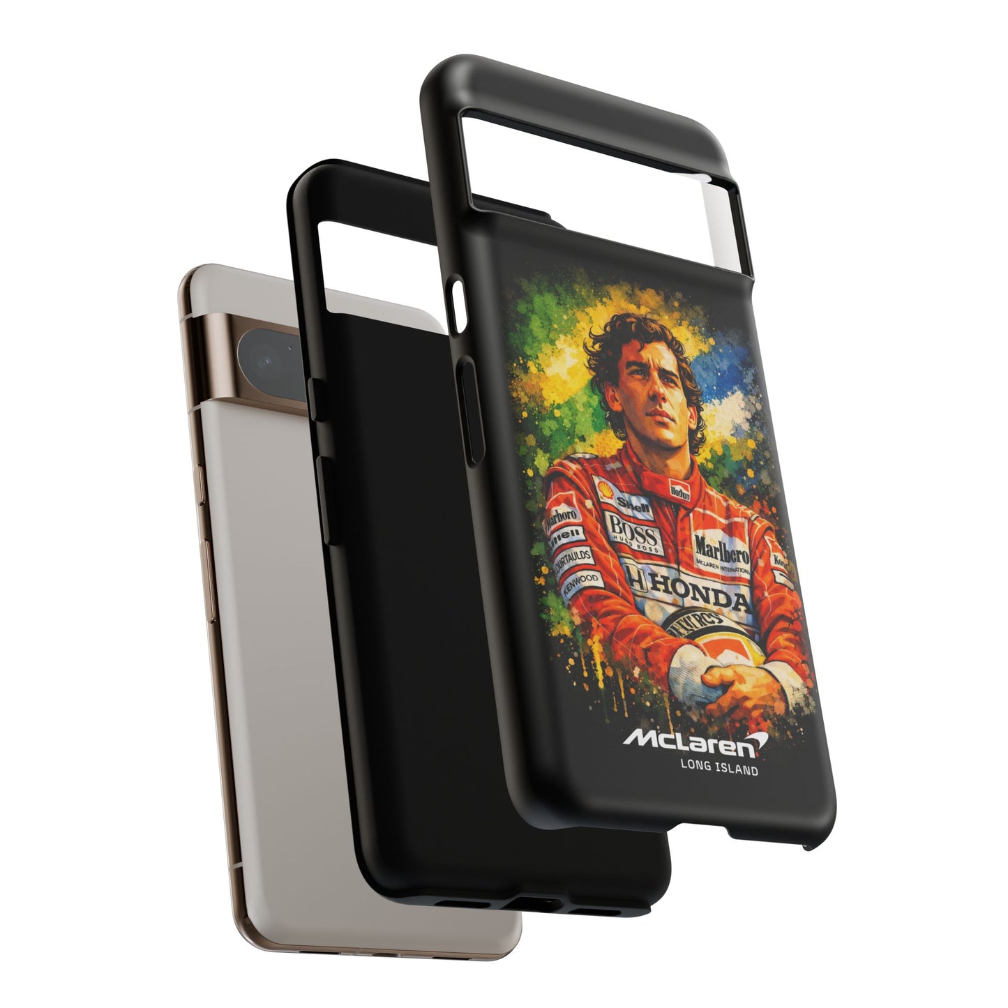 McLaren Long Island "Always Senna" Ayrton Senna Inspired Impact-Resistant Phone Case | Durable Protection for Car Enthusiasts