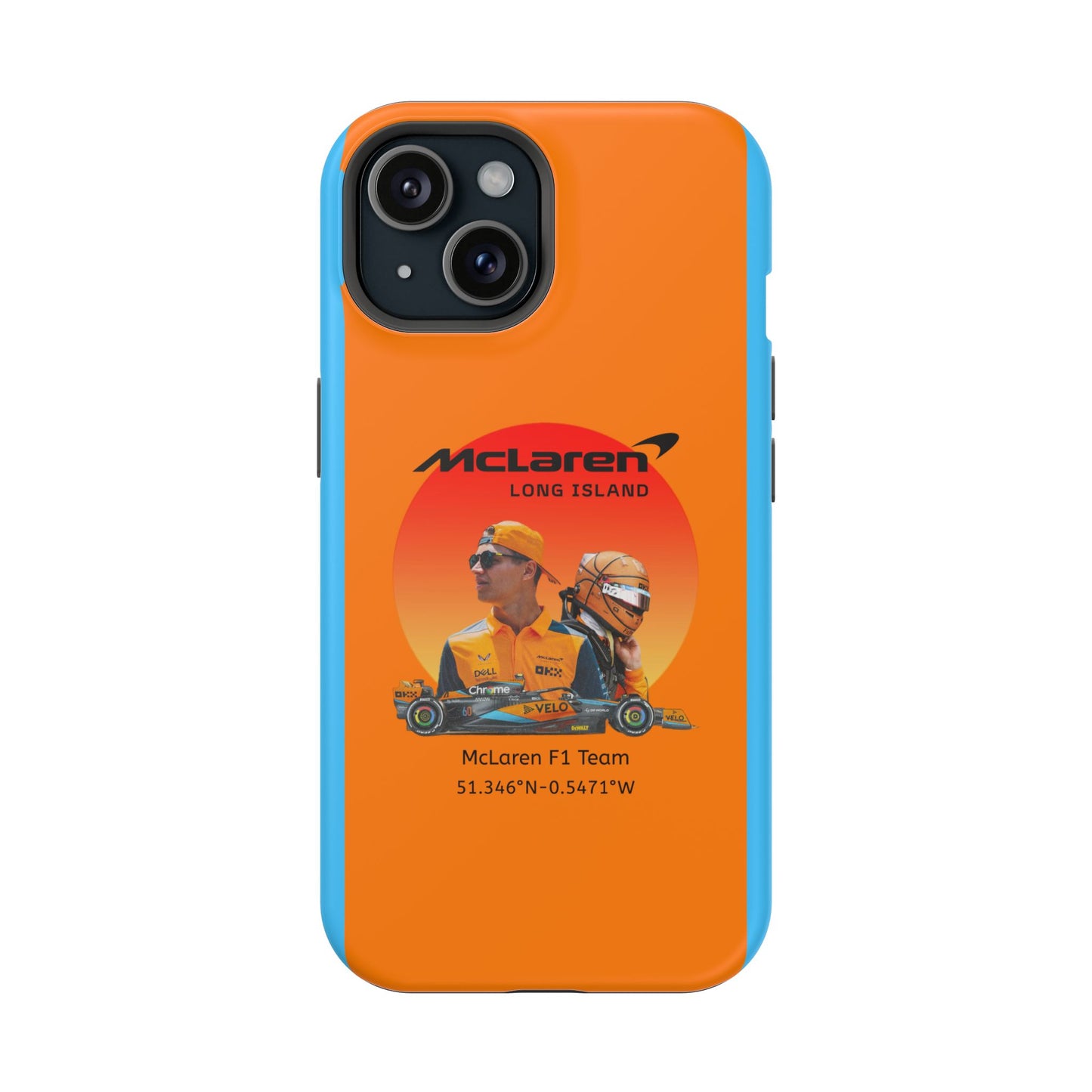 McLaren Long Island McLaren F1 inspired Lando Norris Impact-Resistant Phone Case - Sleek & Stylish