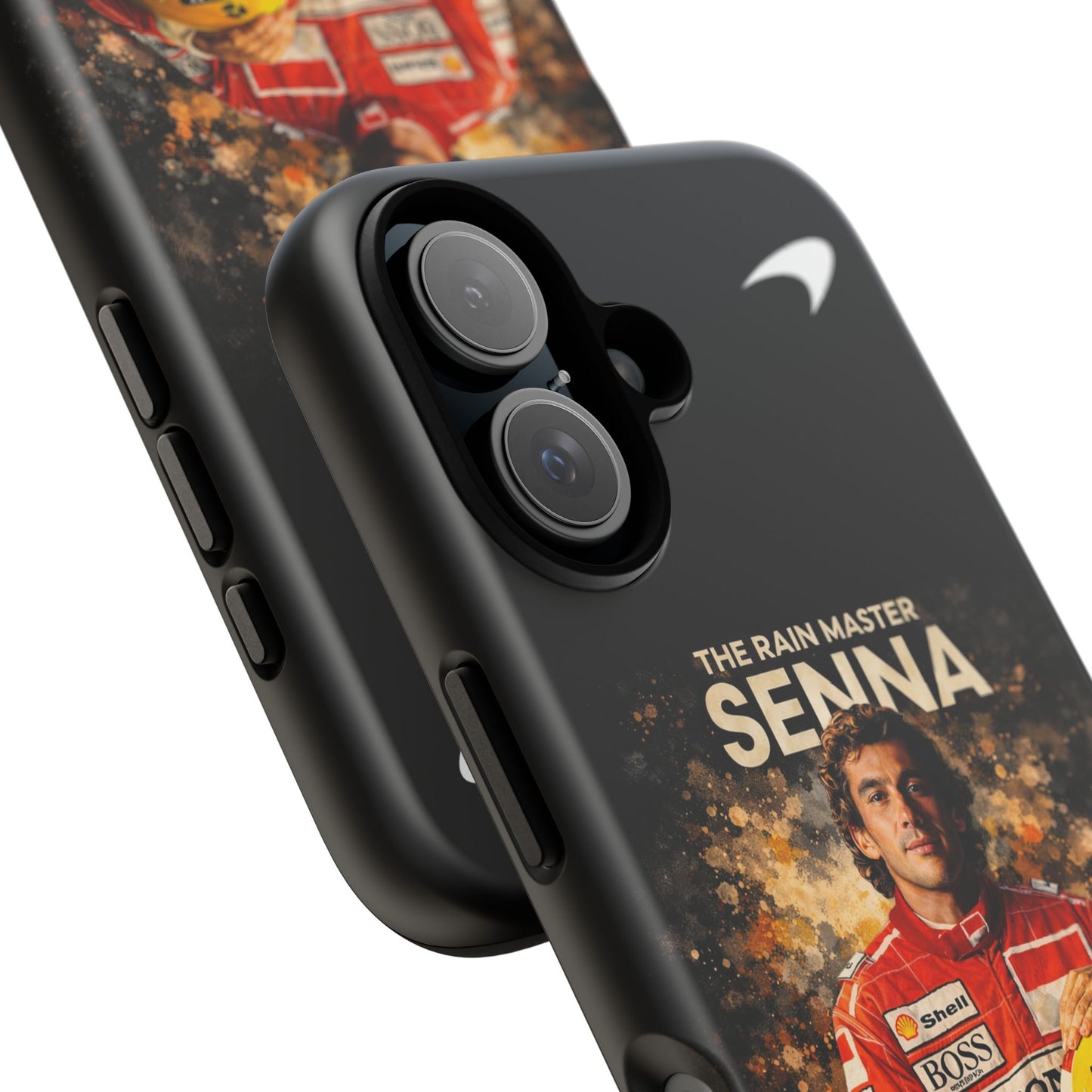 McLaren Long Island “The Rain Master” Ayrton Senna Inspired Impact-Resistant Phone Case | Durable Protection for Car Enthusiasts