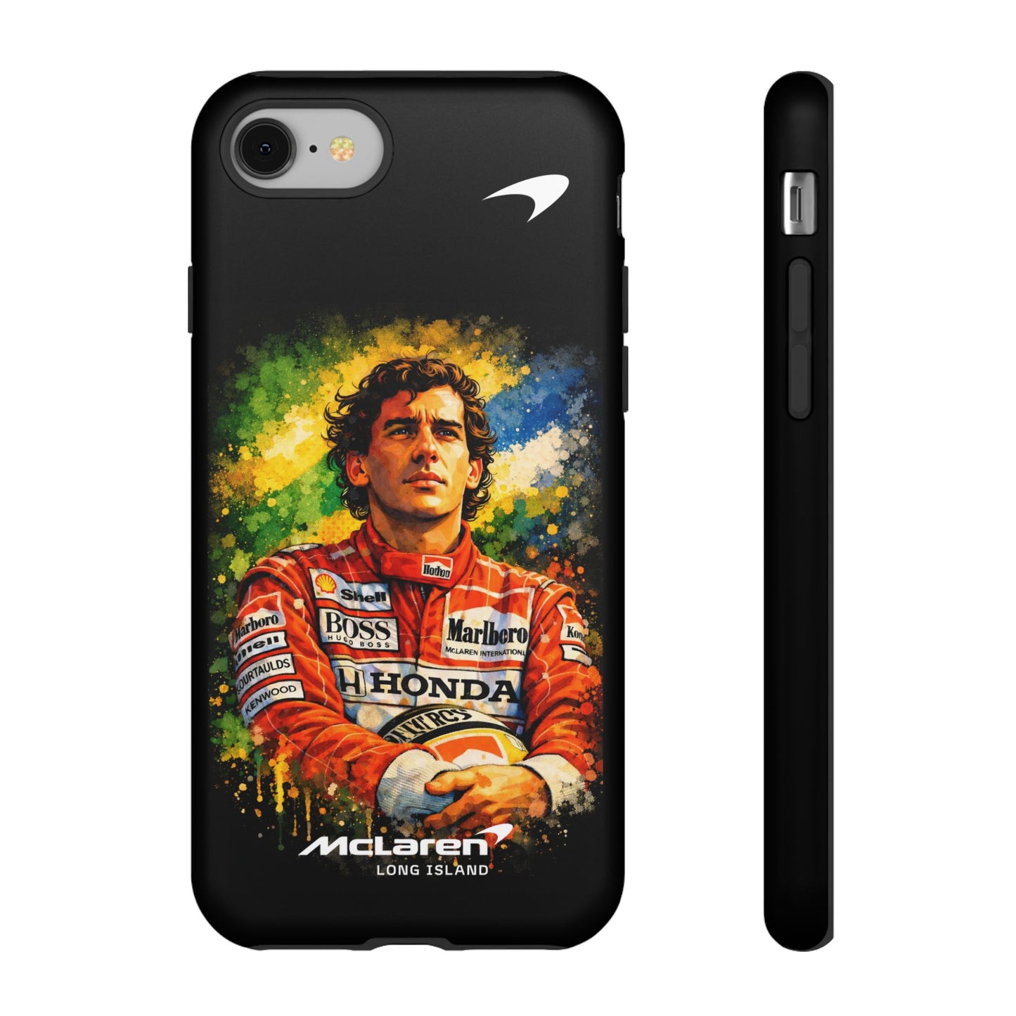 McLaren Long Island "Always Senna" Ayrton Senna Inspired Impact-Resistant Phone Case | Durable Protection for Car Enthusiasts