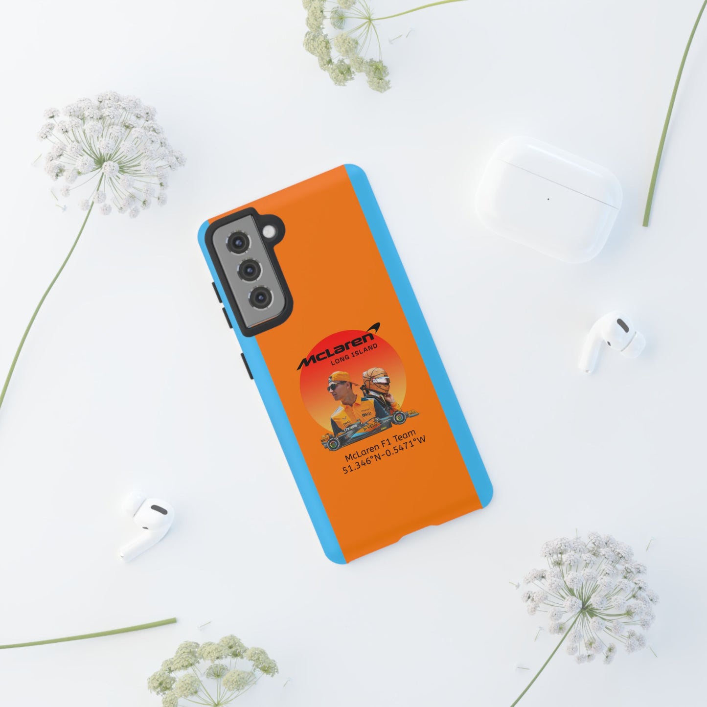McLaren Long Island McLaren F1 inspired Lando Norris Impact-Resistant Phone Case - Sleek & Stylish