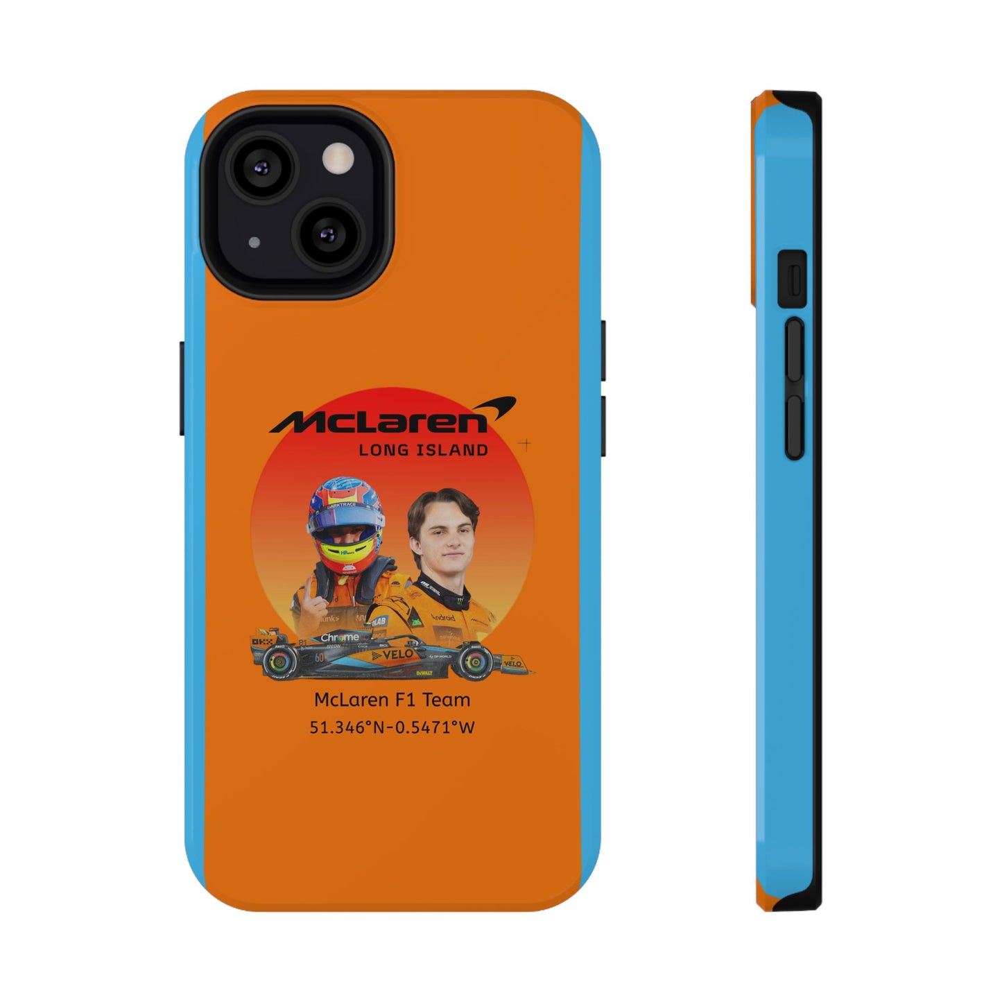 McLaren Long Island McLaren F1 inspired Oscar Piastri Impact-Resistant Phone Case - Sleek & Stylish