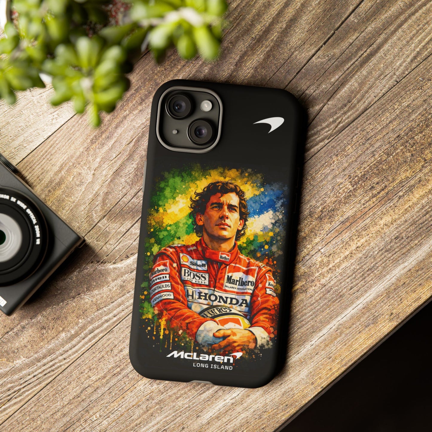 McLaren Long Island "Always Senna" Ayrton Senna Inspired Impact-Resistant Phone Case | Durable Protection for Car Enthusiasts