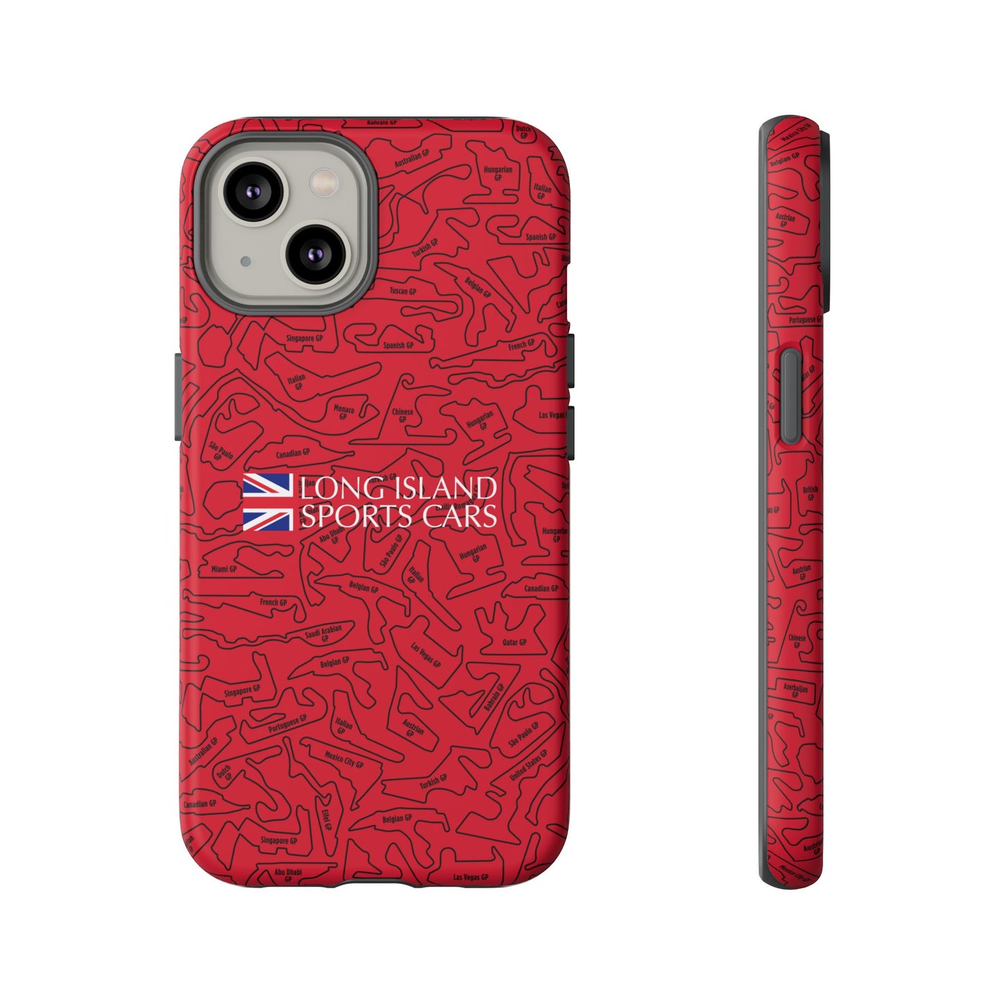 Long Island Sports Cars F1 race Track Inspired Impact-Resistant Phone Case