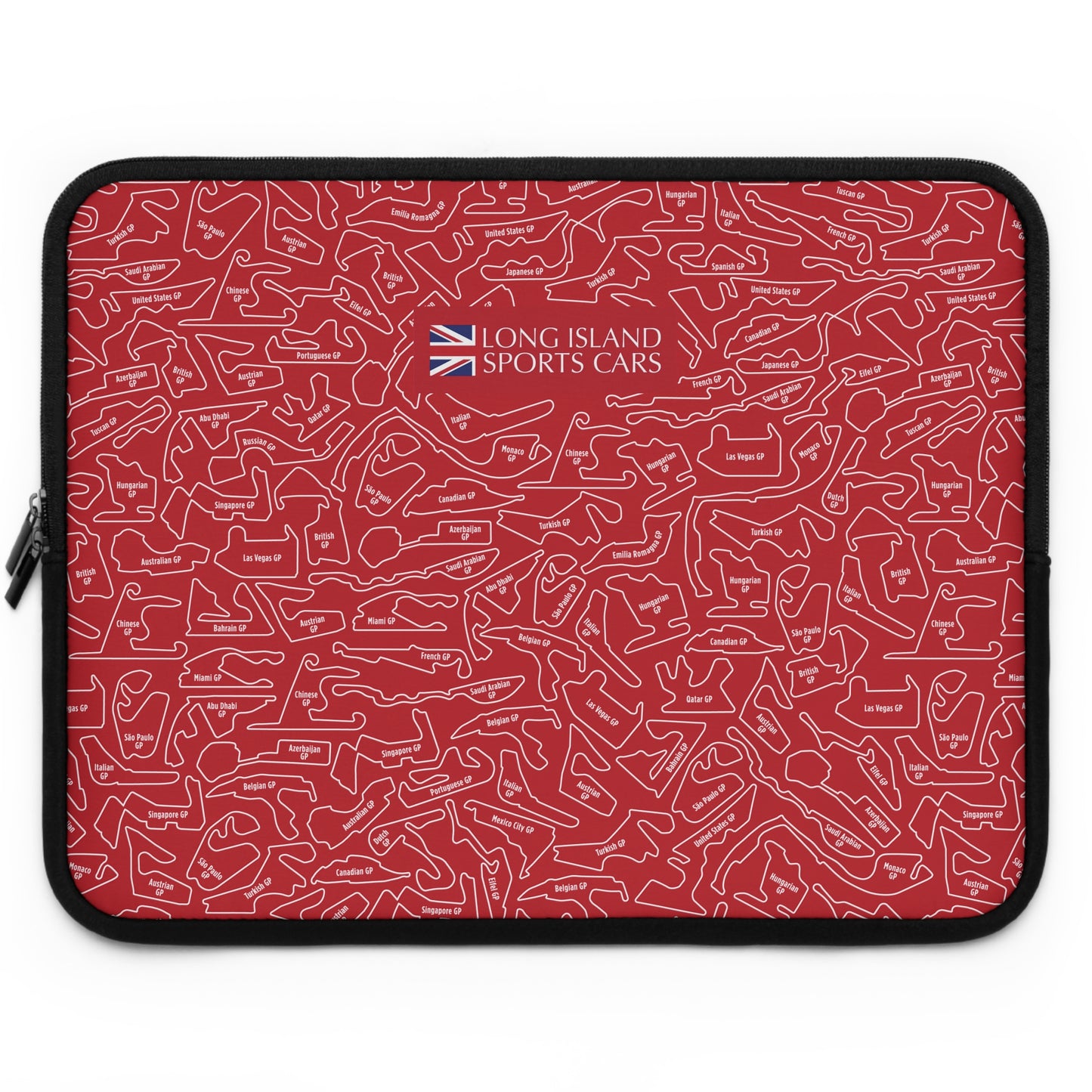 Long Island Sports Cars F1 Racetrack Laptop Sleeve