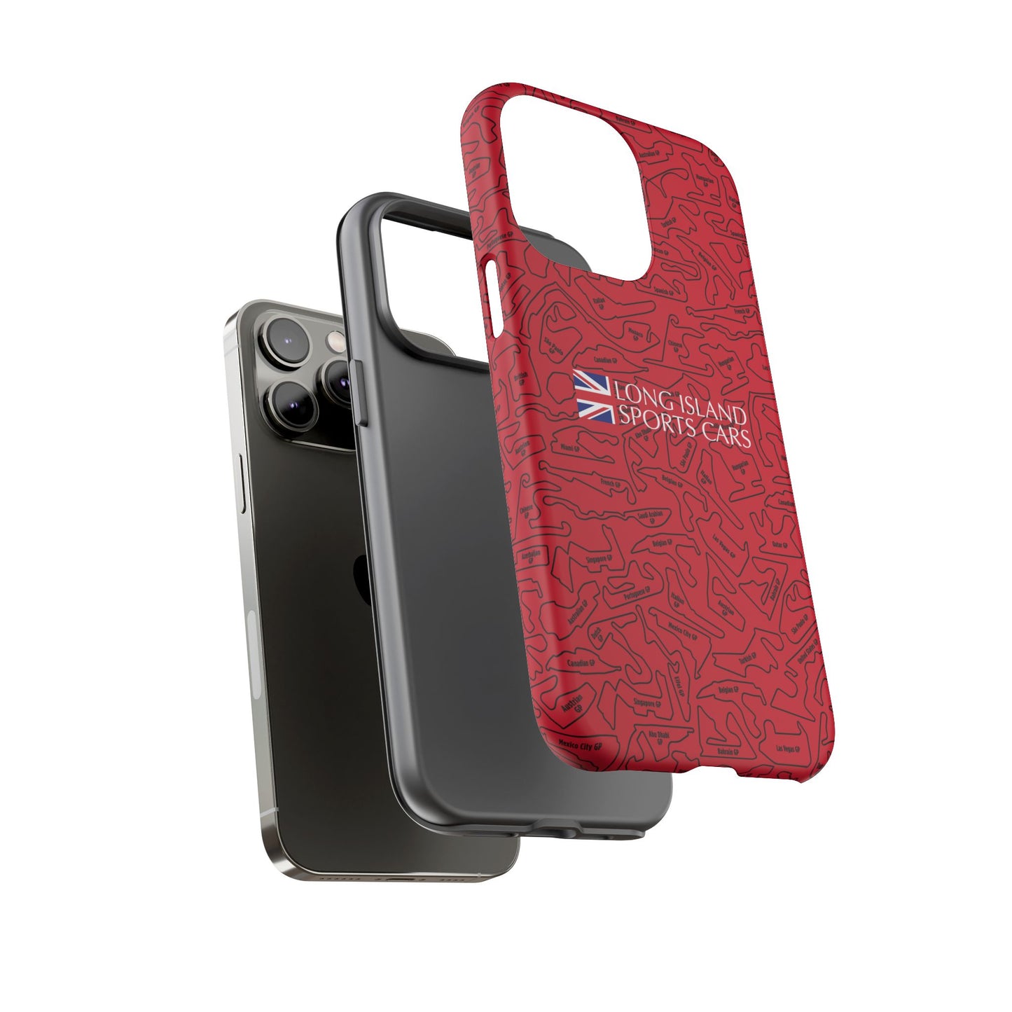 Long Island Sports Cars F1 race Track Inspired Impact-Resistant Phone Case