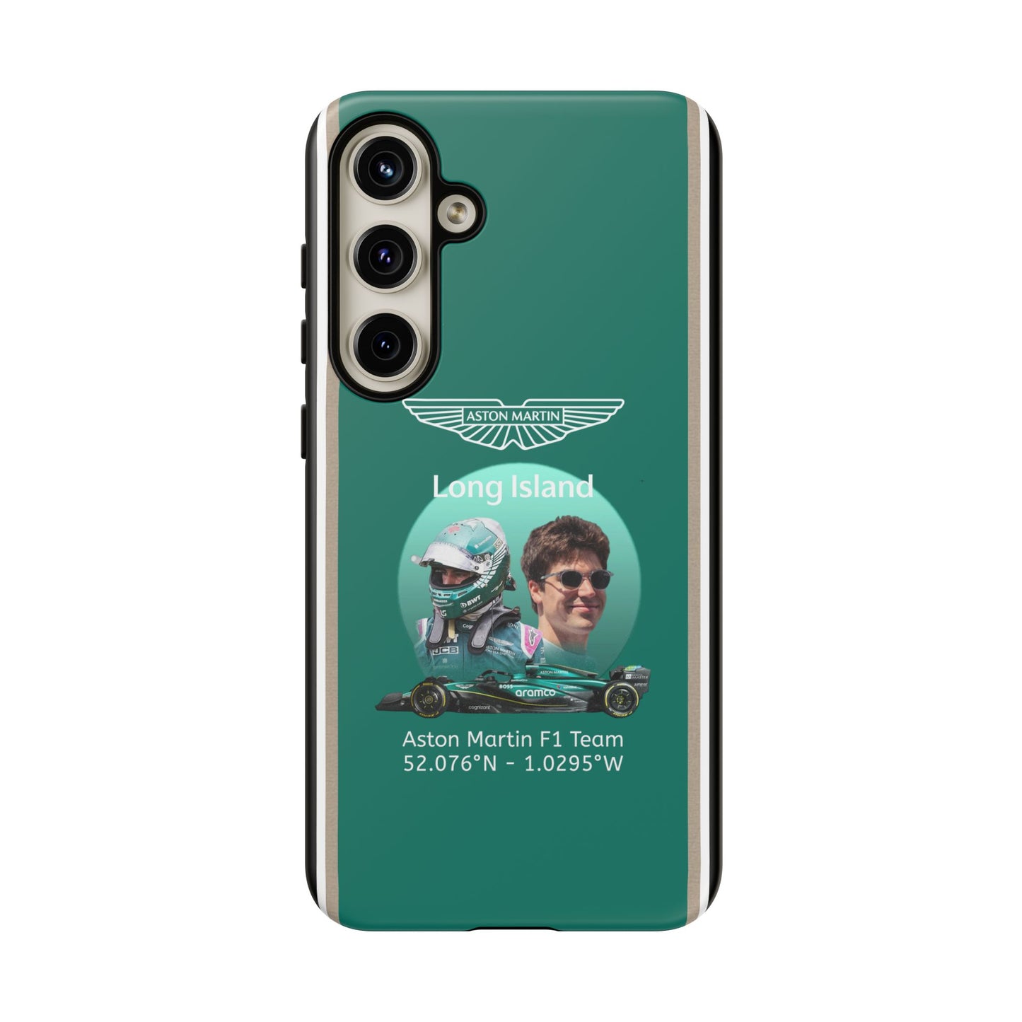 Aston Martin Long Island F1 inspired Lance Stroll Impact-Resistant Phone Case - Sleek & Stylish