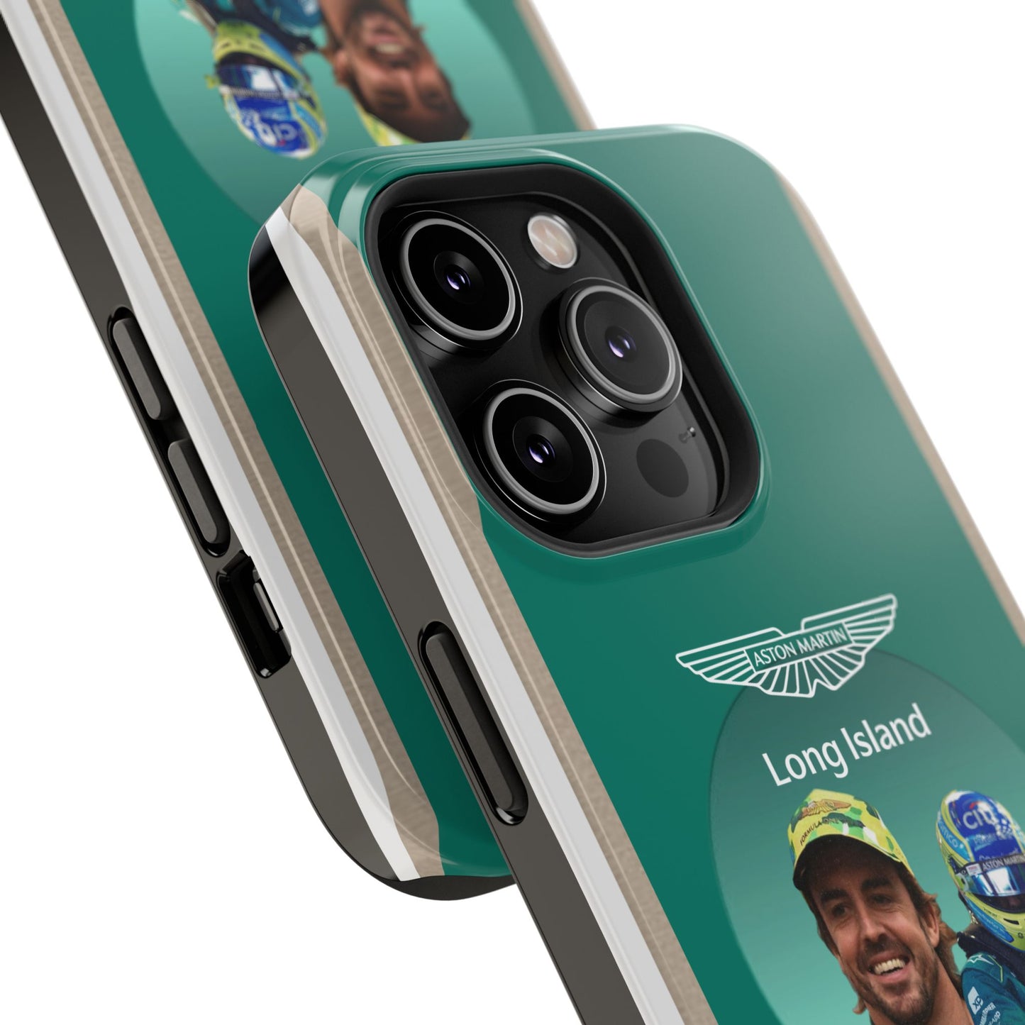 Aston Martin Long Island F1 inspired Fernando Alonso Impact-Resistant Phone Case - Sleek & Stylish