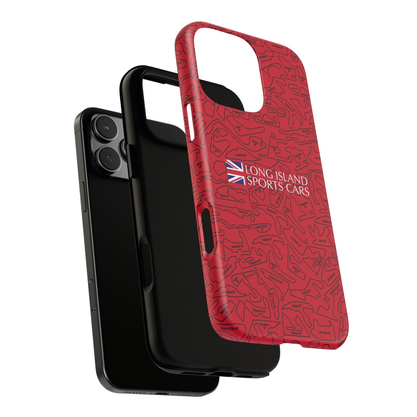 Long Island Sports Cars F1 race Track Inspired Impact-Resistant Phone Case