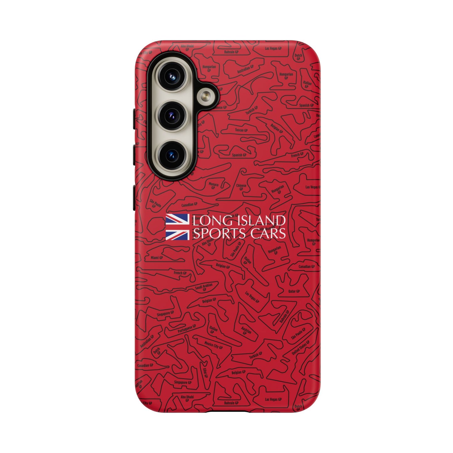 Long Island Sports Cars F1 race Track Inspired Impact-Resistant Phone Case