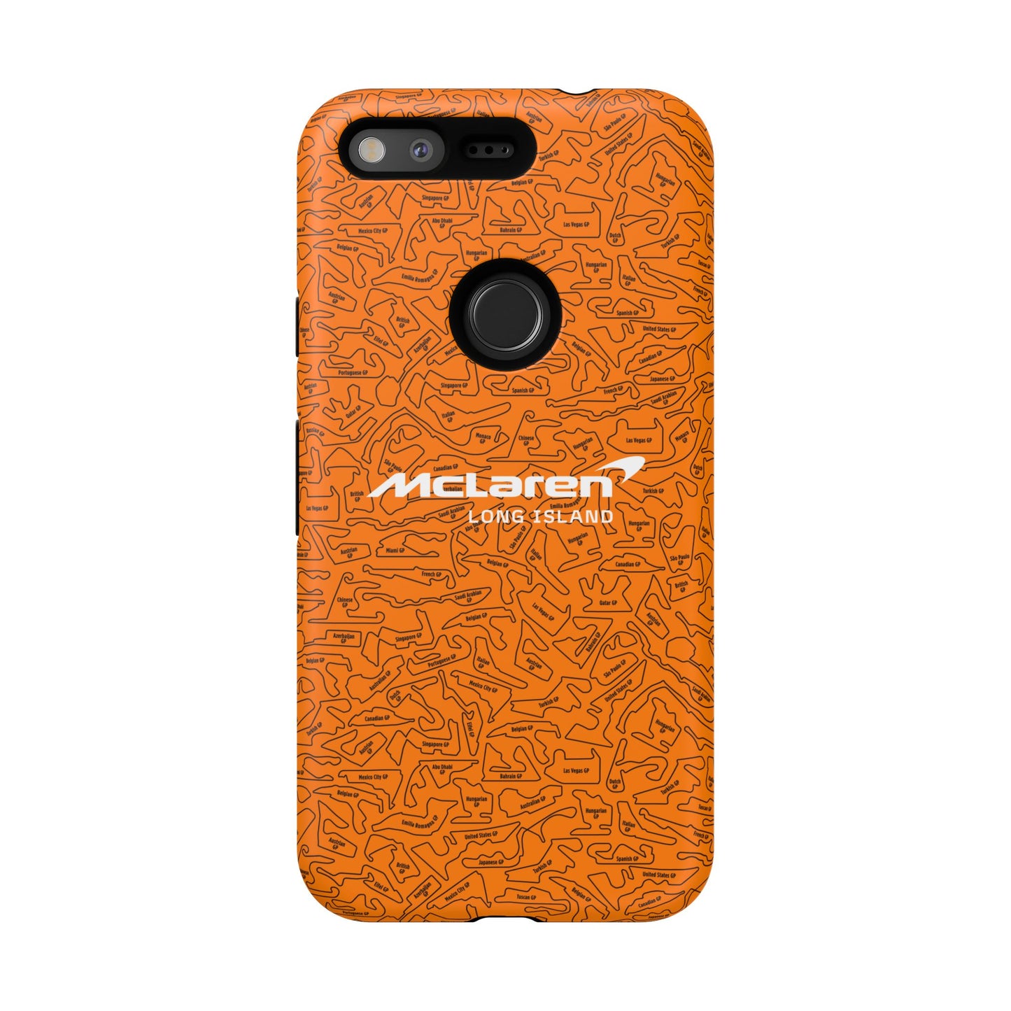McLaren Long Island F1 race Track Inspired Impact-Resistant Phone Case