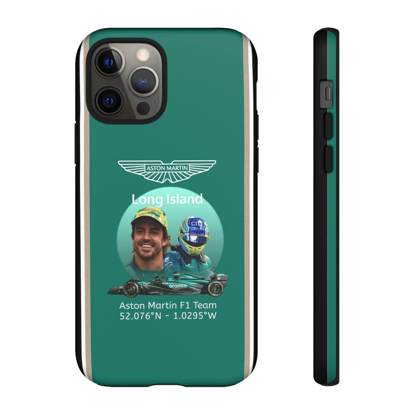 Aston Martin Long Island F1 inspired Fernando Alonso Impact-Resistant Phone Case - Sleek & Stylish