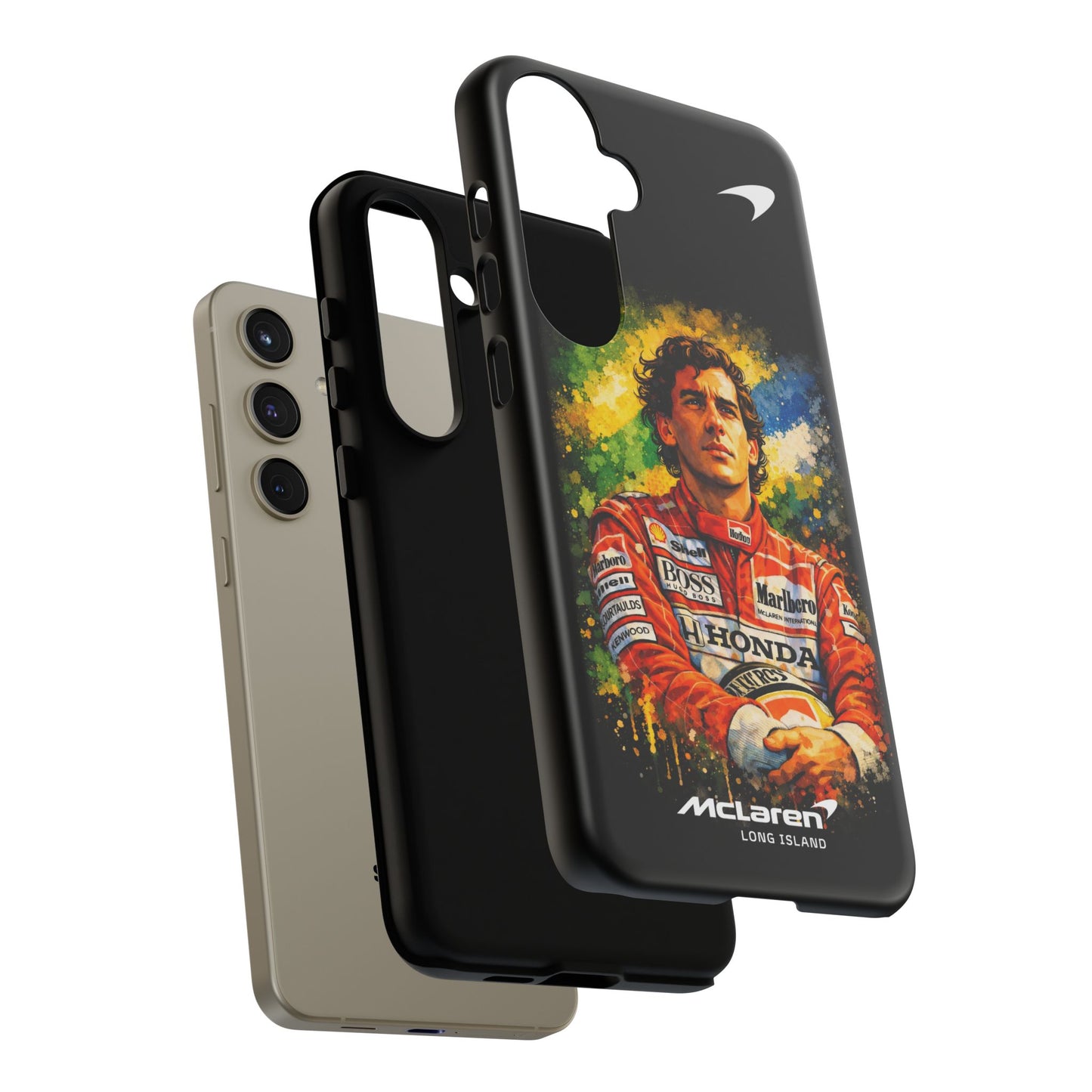 McLaren Long Island "Always Senna" Ayrton Senna Inspired Impact-Resistant Phone Case | Durable Protection for Car Enthusiasts