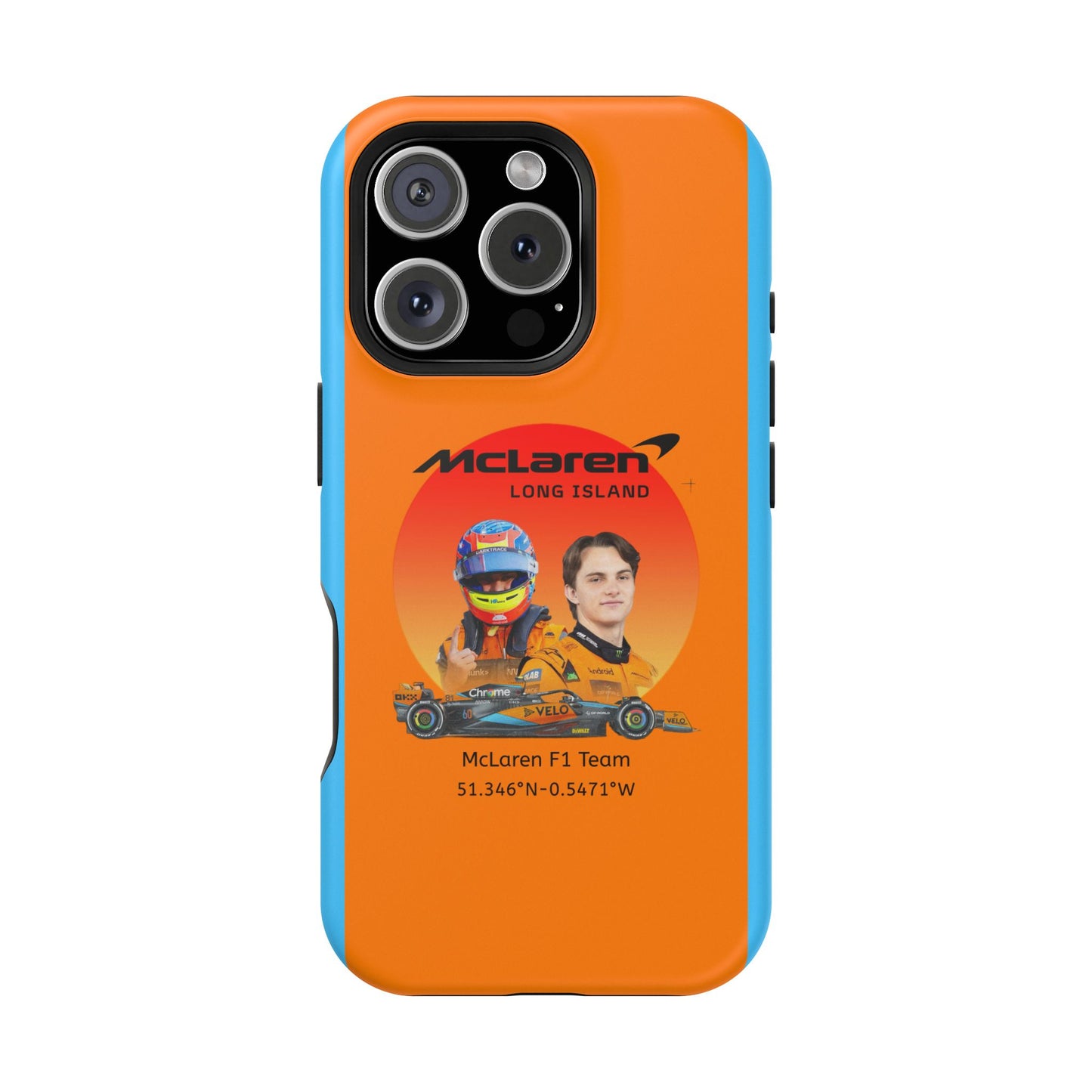 McLaren Long Island McLaren F1 inspired Oscar Piastri Impact-Resistant Phone Case - Sleek & Stylish