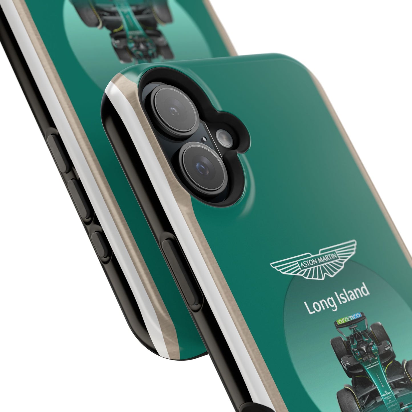 Aston Martin Long Island Formula 1 inspired Impact-Resistant Phone Case - Sleek & Stylish