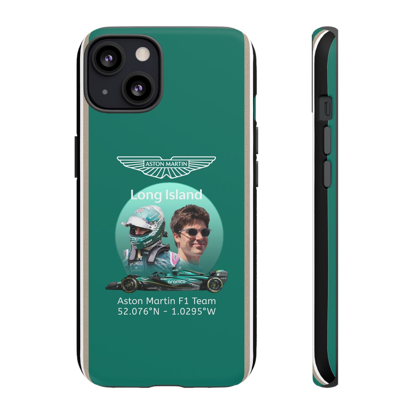 Aston Martin Long Island F1 inspired Lance Stroll Impact-Resistant Phone Case - Sleek & Stylish