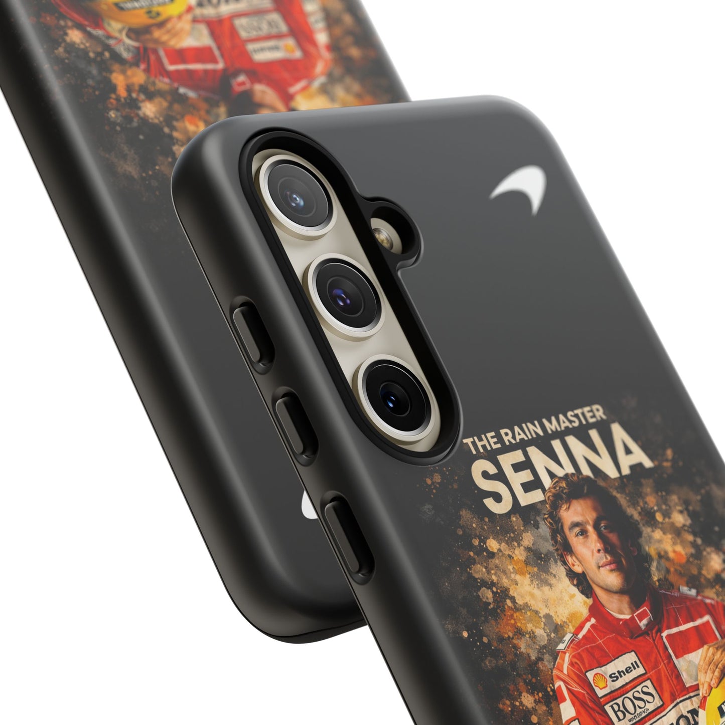 McLaren Long Island “The Rain Master” Ayrton Senna Inspired Impact-Resistant Phone Case | Durable Protection for Car Enthusiasts