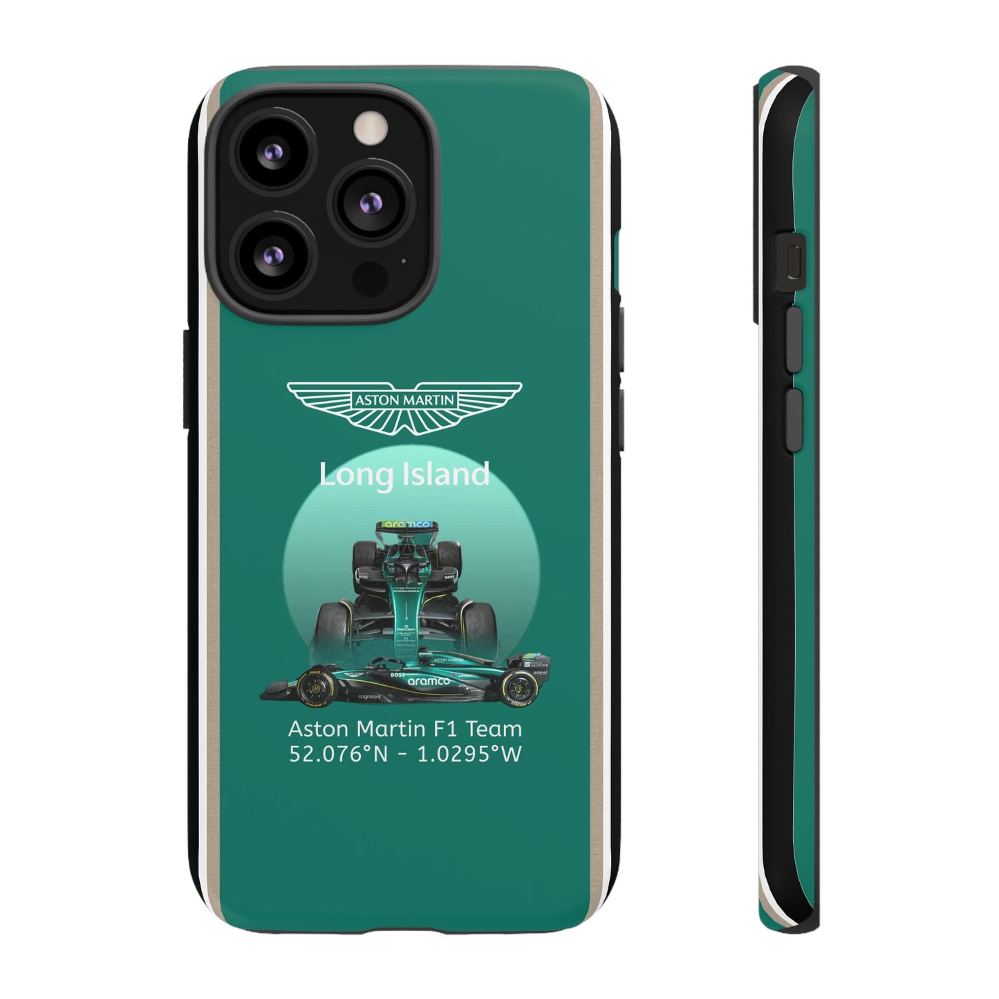 Aston Martin Long Island Formula 1 inspired Impact-Resistant Phone Case - Sleek & Stylish