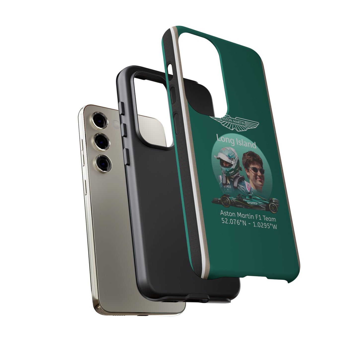 Aston Martin Long Island F1 inspired Lance Stroll Impact-Resistant Phone Case - Sleek & Stylish