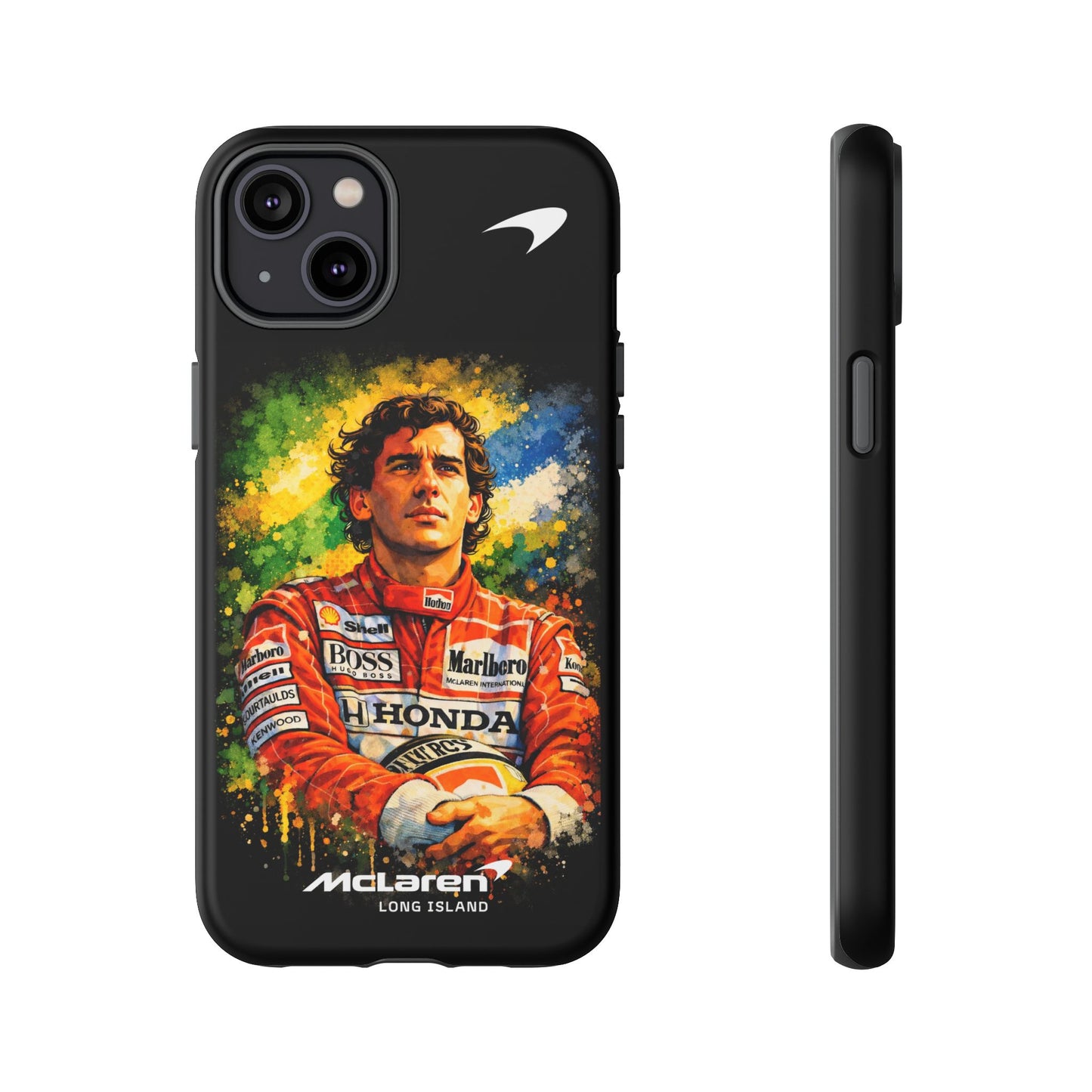 McLaren Long Island "Always Senna" Ayrton Senna Inspired Impact-Resistant Phone Case | Durable Protection for Car Enthusiasts
