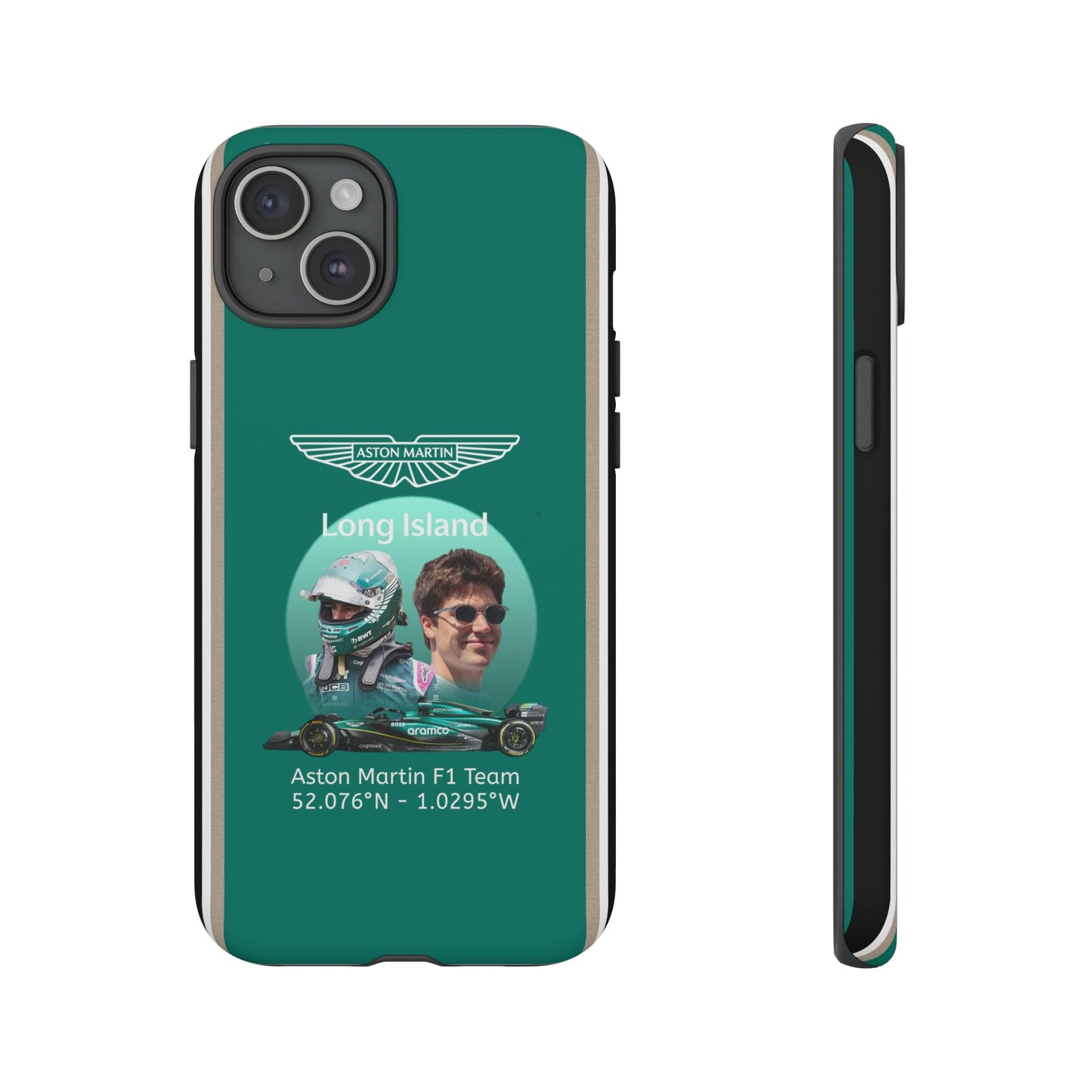 Aston Martin Long Island F1 inspired Lance Stroll Impact-Resistant Phone Case - Sleek & Stylish