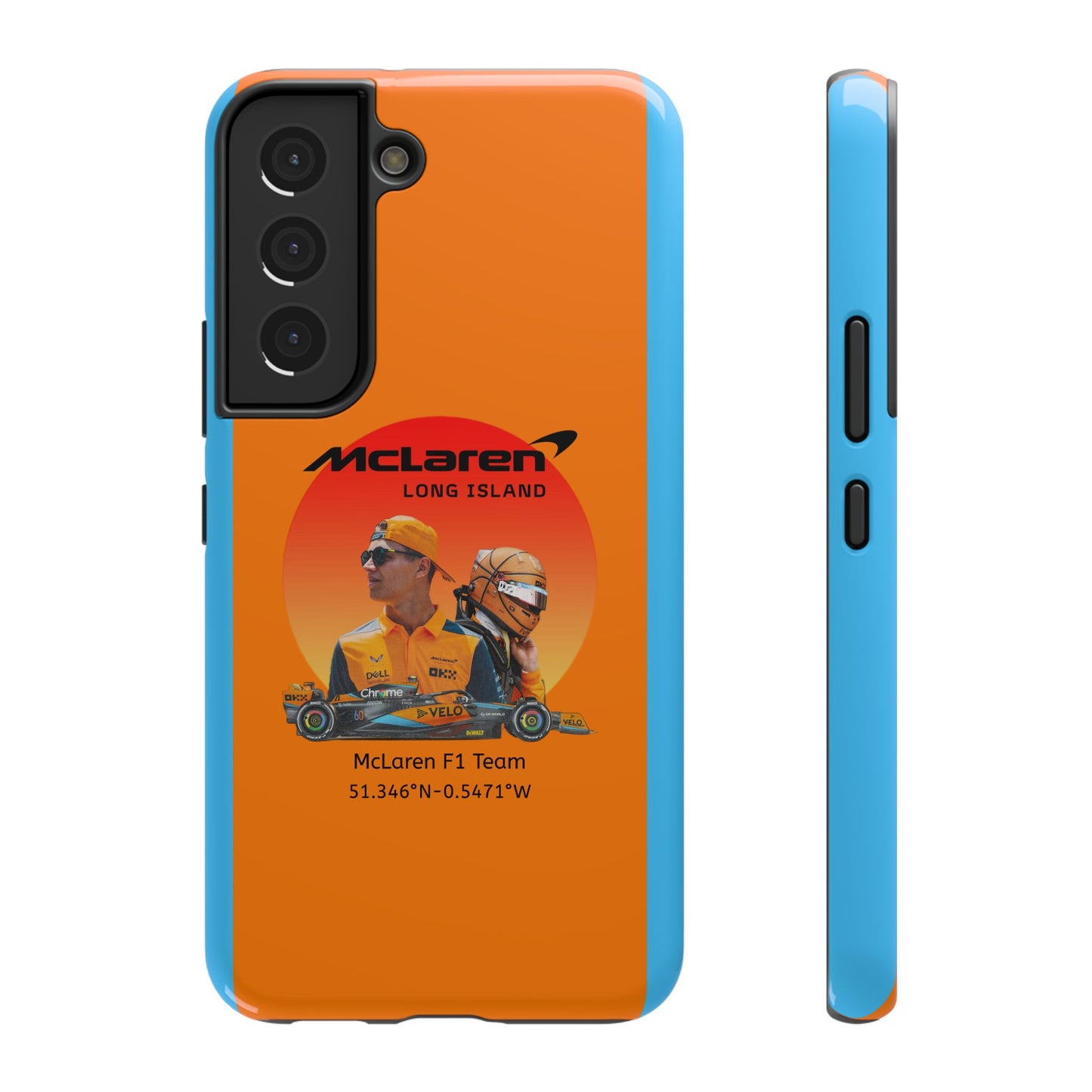 McLaren Long Island McLaren F1 inspired Lando Norris Impact-Resistant Phone Case - Sleek & Stylish