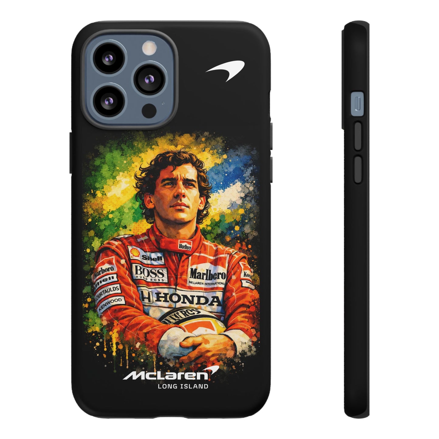 McLaren Long Island "Always Senna" Ayrton Senna Inspired Impact-Resistant Phone Case | Durable Protection for Car Enthusiasts