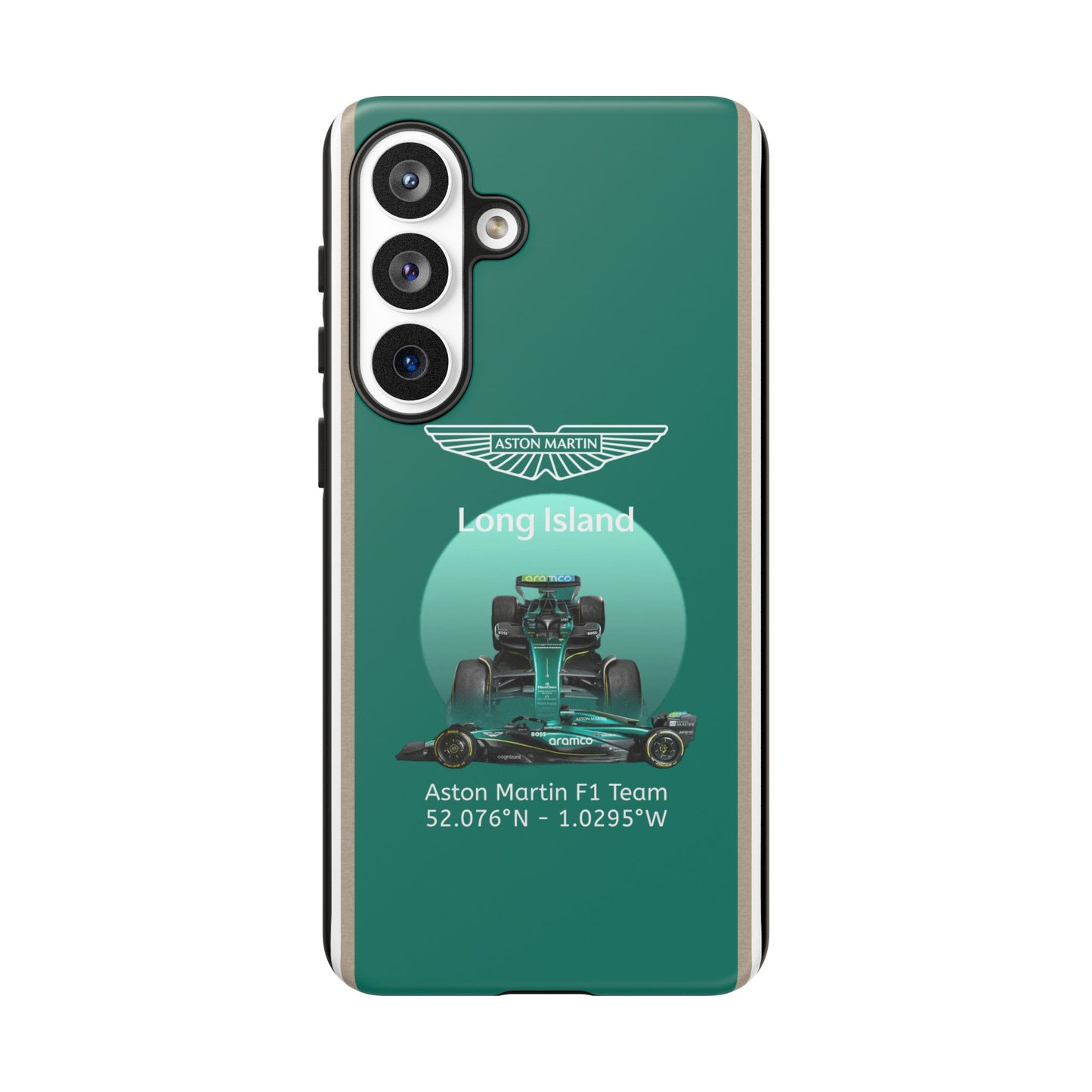 Aston Martin Long Island Formula 1 inspired Impact-Resistant Phone Case - Sleek & Stylish