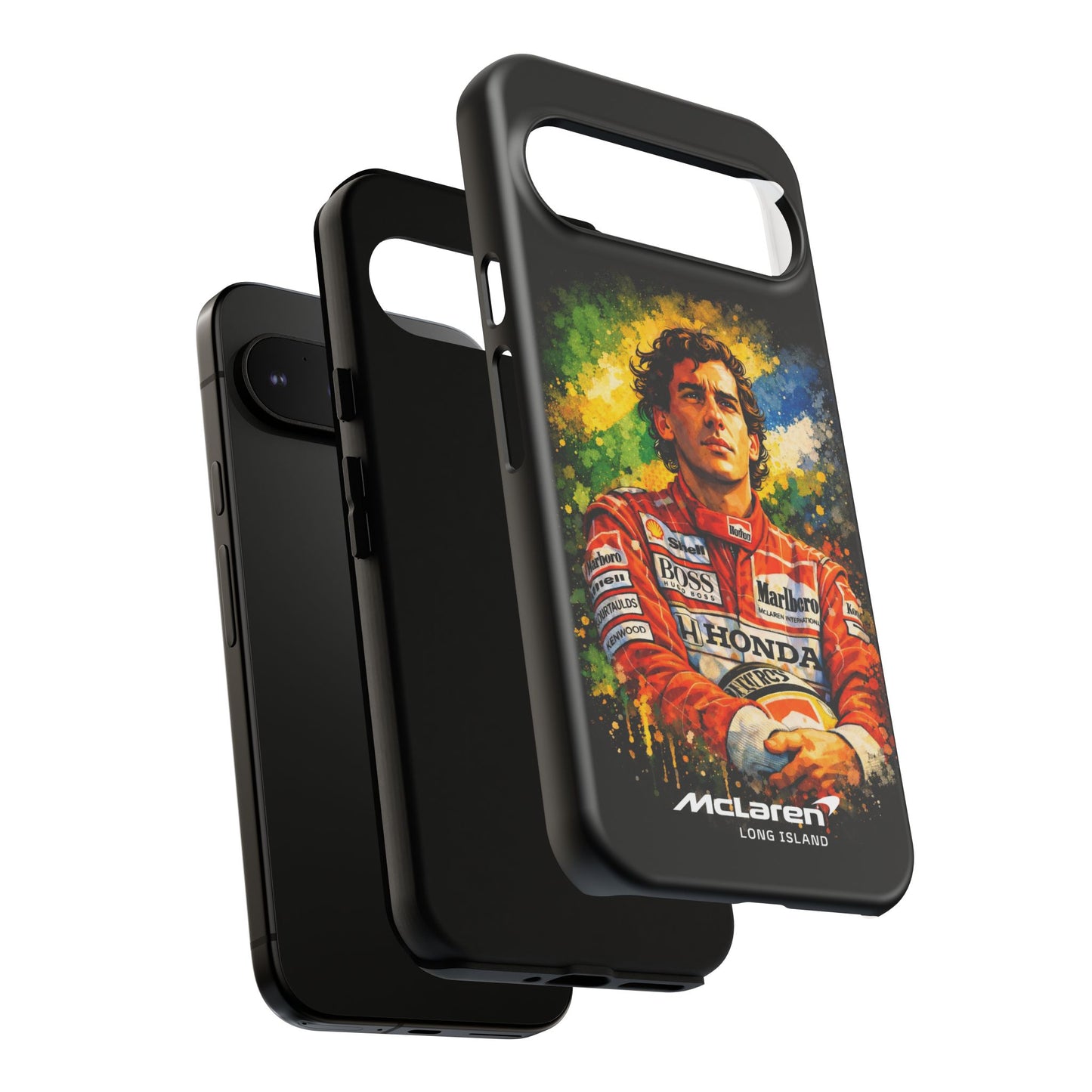 McLaren Long Island "Always Senna" Ayrton Senna Inspired Impact-Resistant Phone Case | Durable Protection for Car Enthusiasts