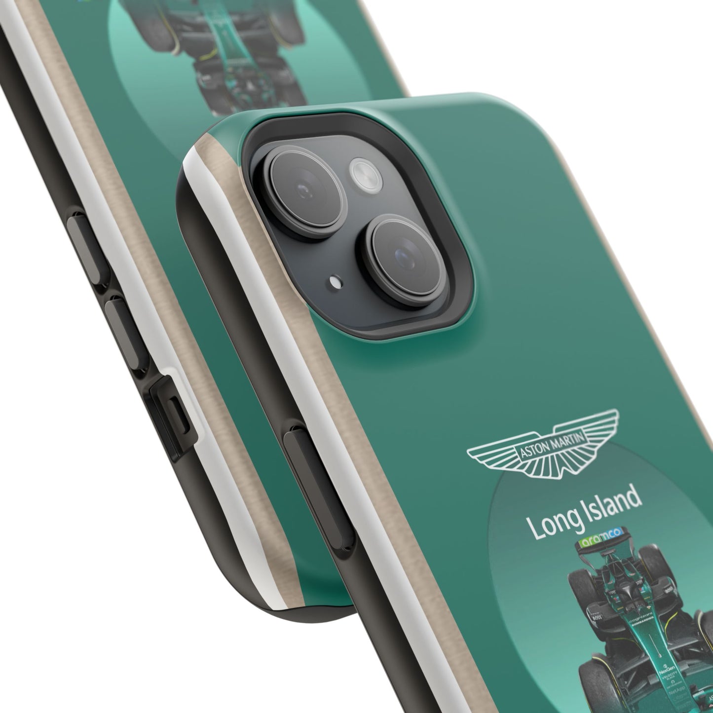 Aston Martin Long Island Formula 1 inspired Impact-Resistant Phone Case - Sleek & Stylish