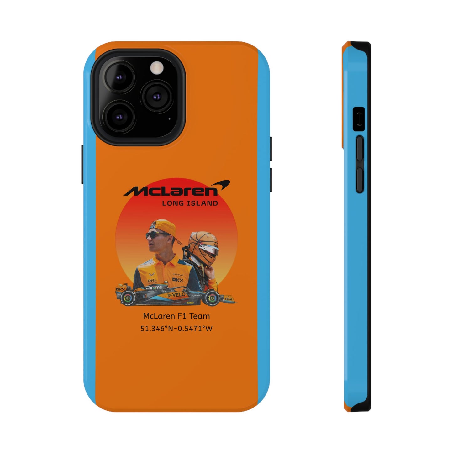 McLaren Long Island McLaren F1 inspired Lando Norris Impact-Resistant Phone Case - Sleek & Stylish