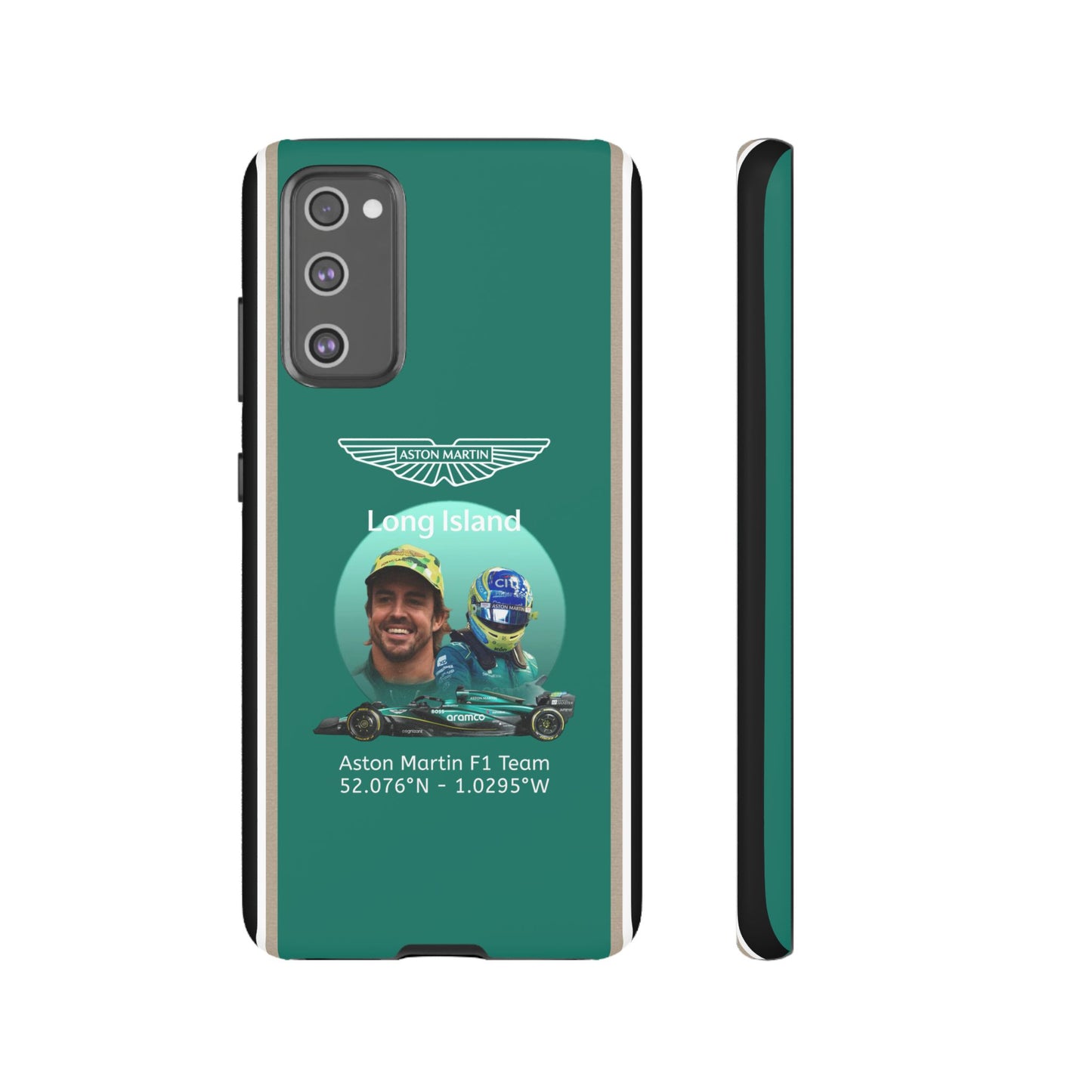 Aston Martin Long Island F1 inspired Fernando Alonso Impact-Resistant Phone Case - Sleek & Stylish
