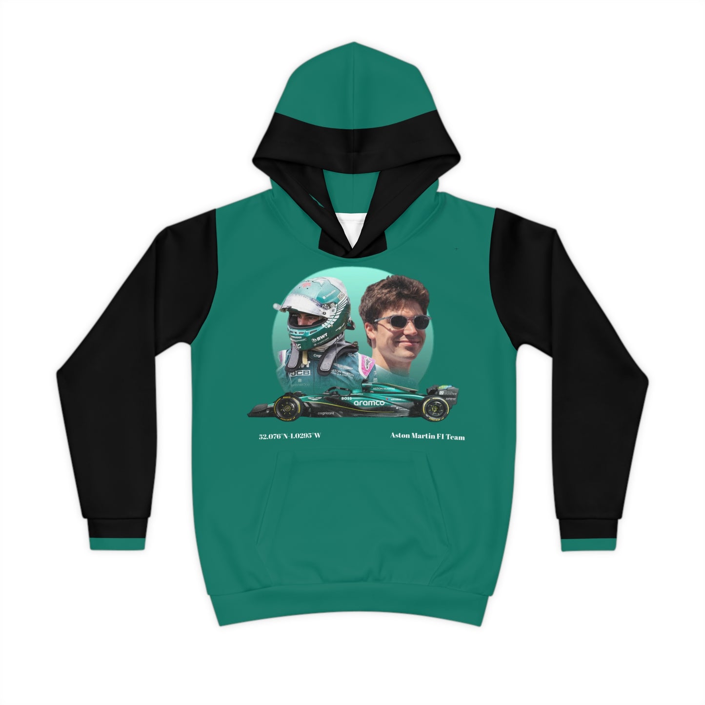 Aston Martin Long Island F1 Stroll inspired Children's Hoodie - Comfort and Style for Kids
