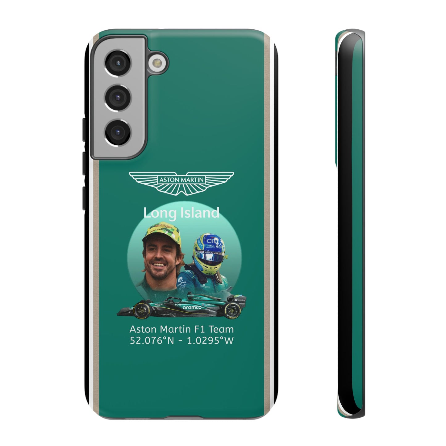 Aston Martin Long Island F1 inspired Fernando Alonso Impact-Resistant Phone Case - Sleek & Stylish