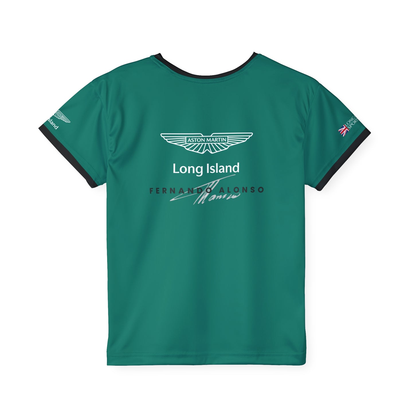 Kids Sports Jersey -Fernando Alonso Formula 1 inspired Design for Young Speed Enthusiasts