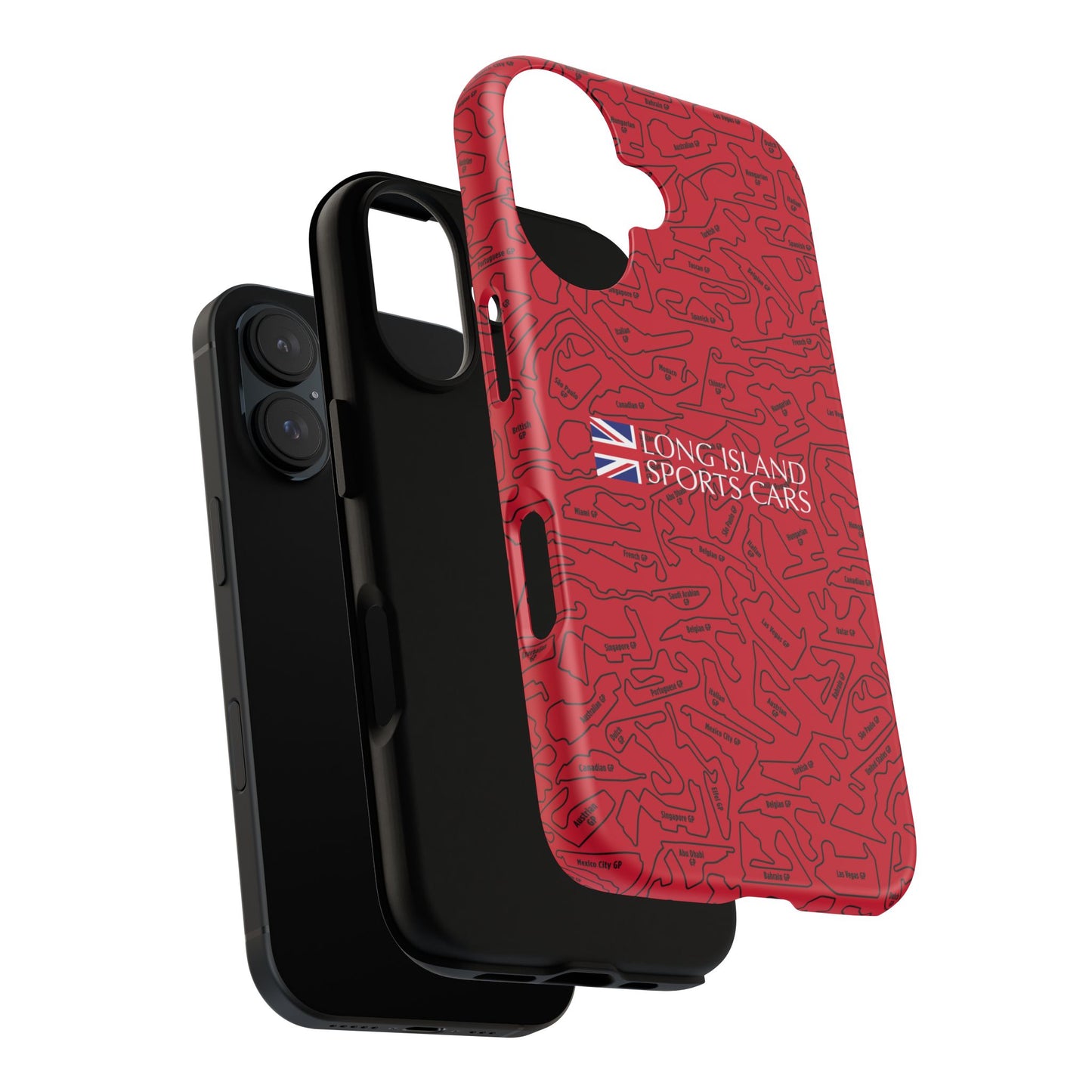 Long Island Sports Cars F1 race Track Inspired Impact-Resistant Phone Case